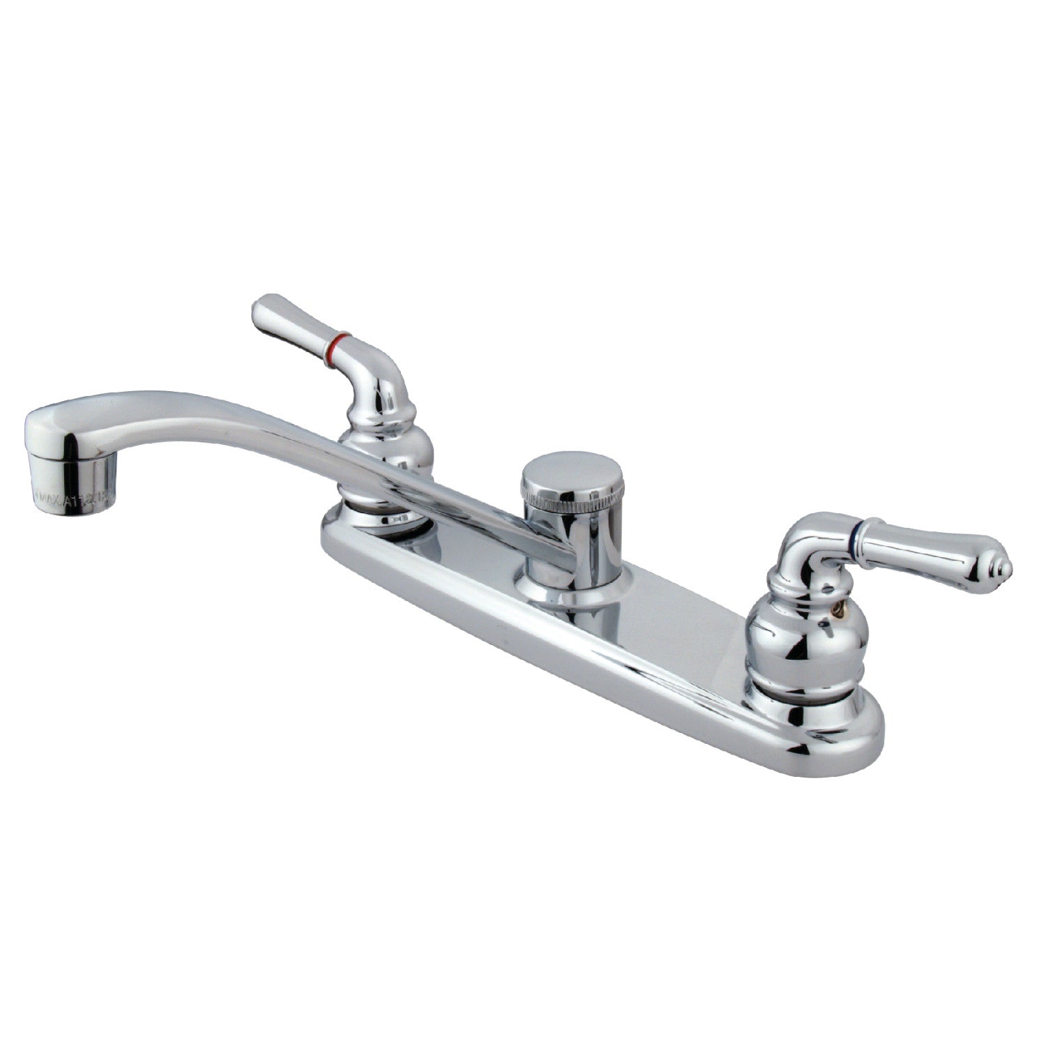 Kingston Tulare KB271 - Robinet de cuisine à deux poignées Magellan 2 trous 8", chrome poli