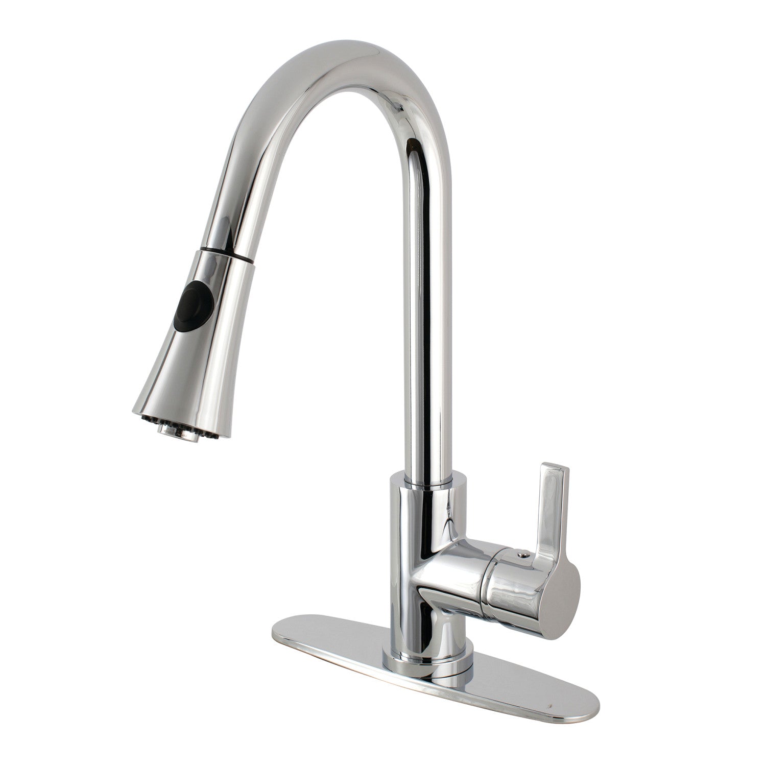 Kingston Tulare LS8721CTL - Robinet de cuisine continental à une poignée, chrome poli