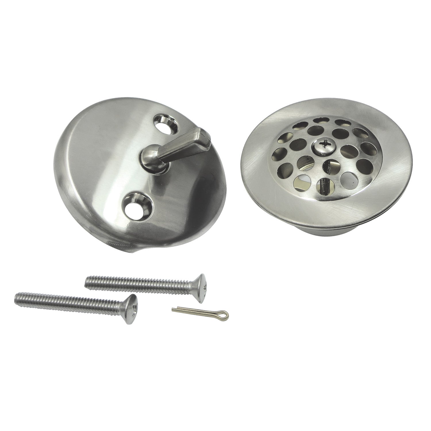 Kingston Tulare DTL5305A8 - Trimscape Zinc Alloy Trip Lever Tub Drain Conversion Kit, Brushed Nickel