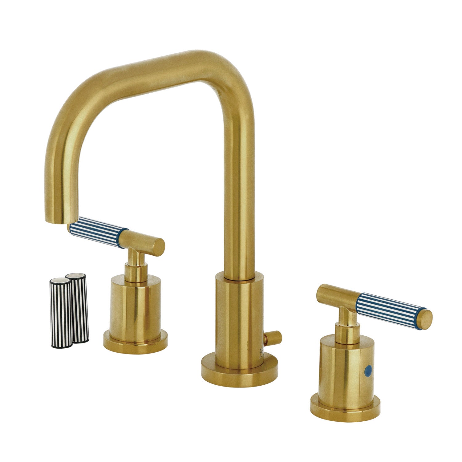 Kingston Sona FSC8933KPS - Robinet de salle de bain à large diffusion avec laiton à tirette, laiton brossé
