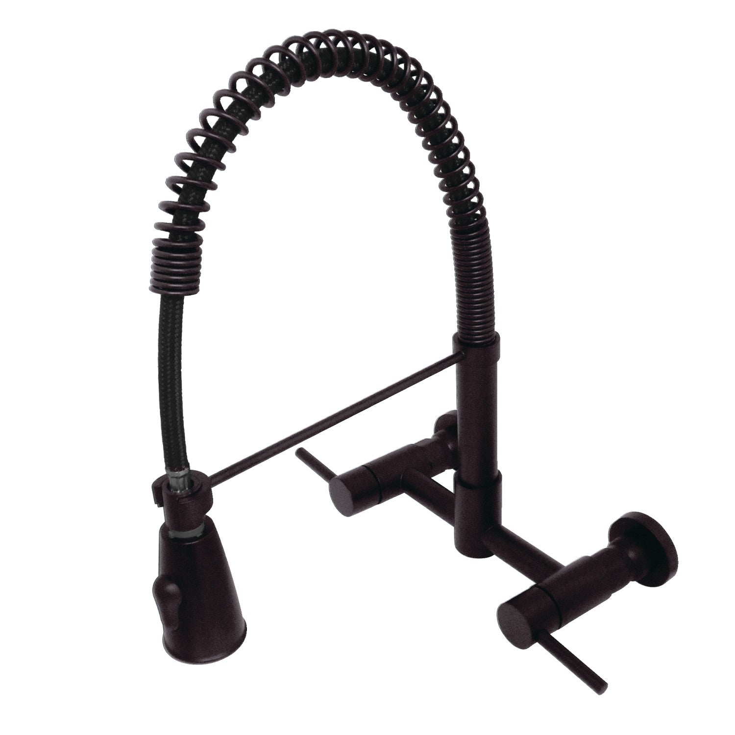 Kingston Sona GS8285DL - Concord Double-Handle 2 trous Robinet de cuisine pré-rouleau, bronze frotté à l'huile