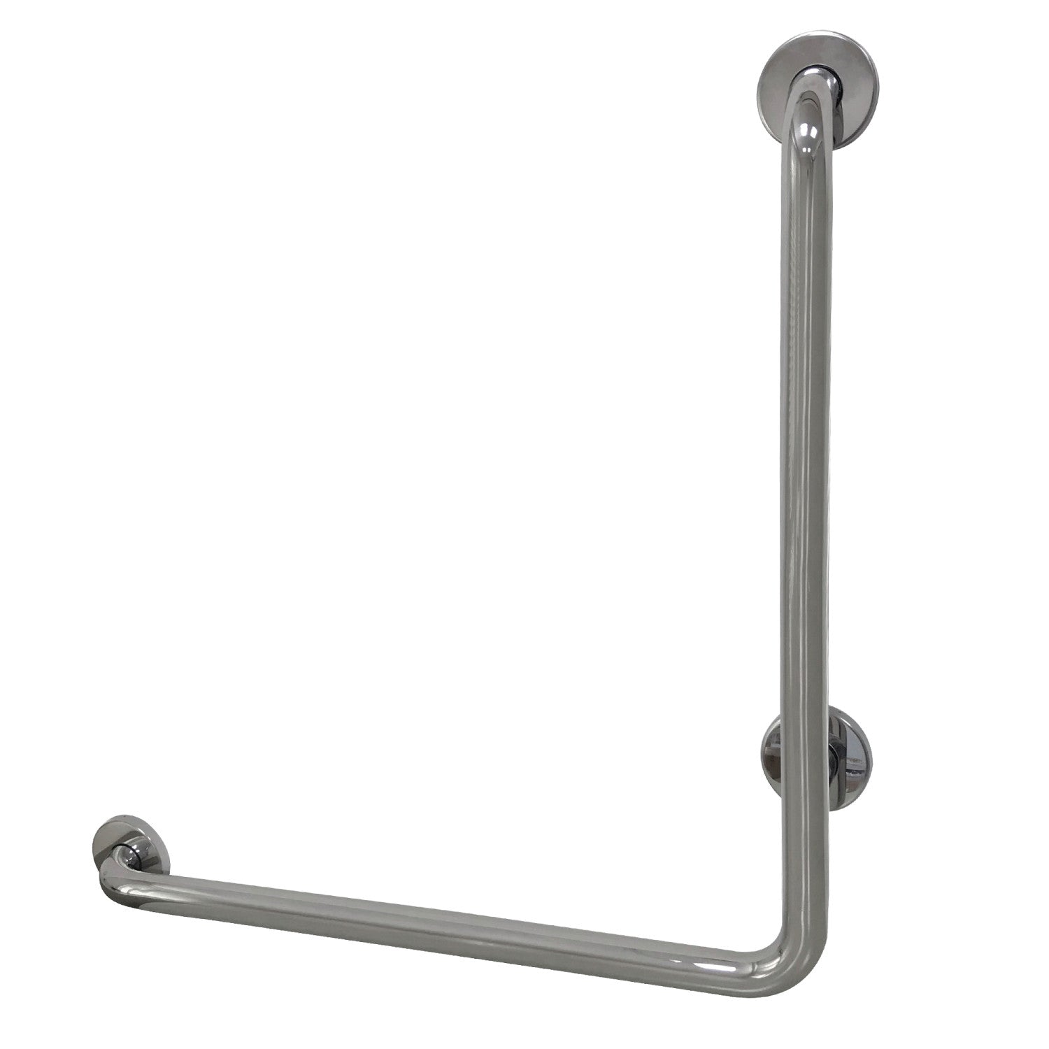 Kingston Tulare GBL1424CSL1 - Made To Match 24-Inch x 24-Inch L-Shaped Stainless Steel ADA Grab Bar - Left Hand, Mirror