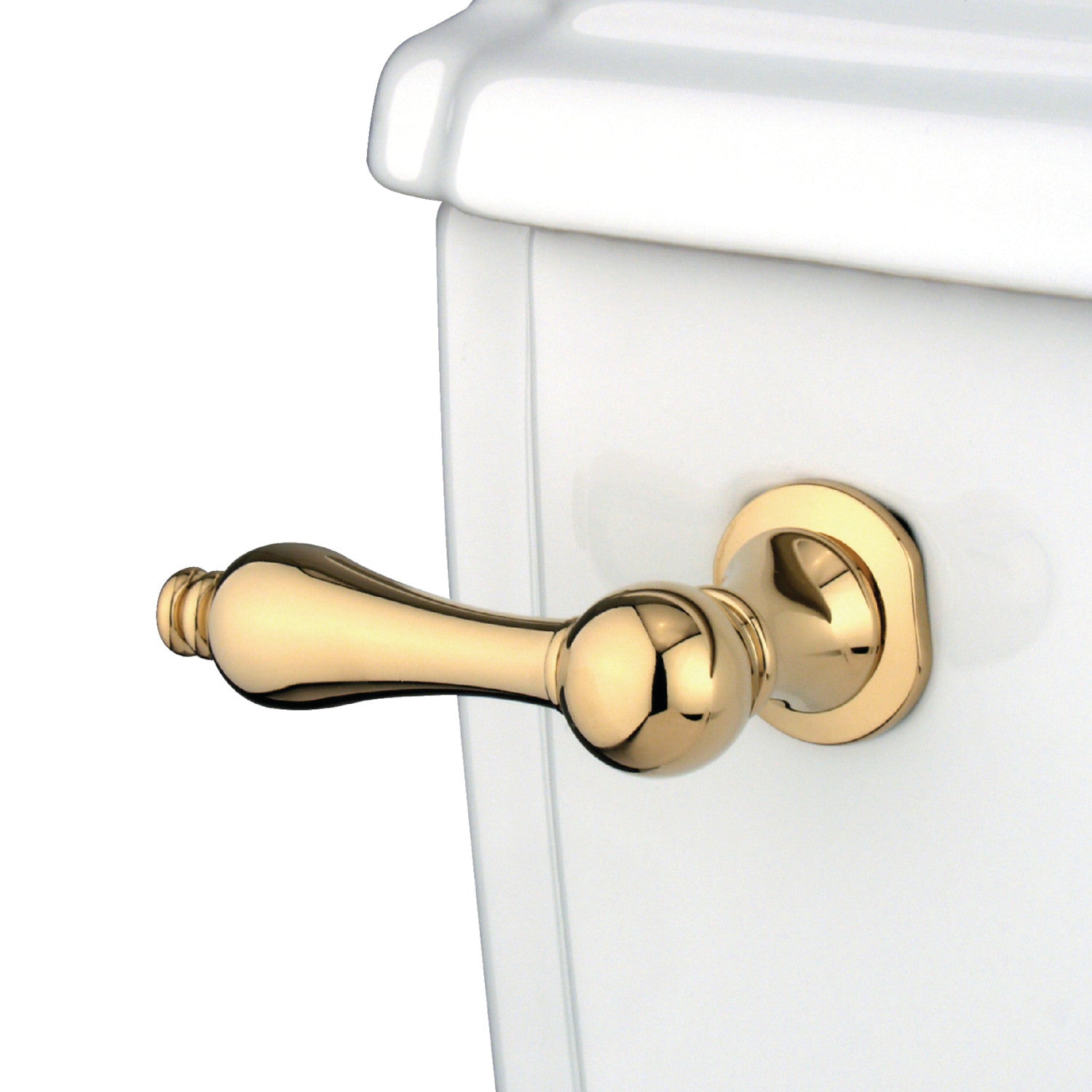 Kingston Heirloom KTAL2 - Victorian Front Mount Toilet Tank Lever, Polished Brass