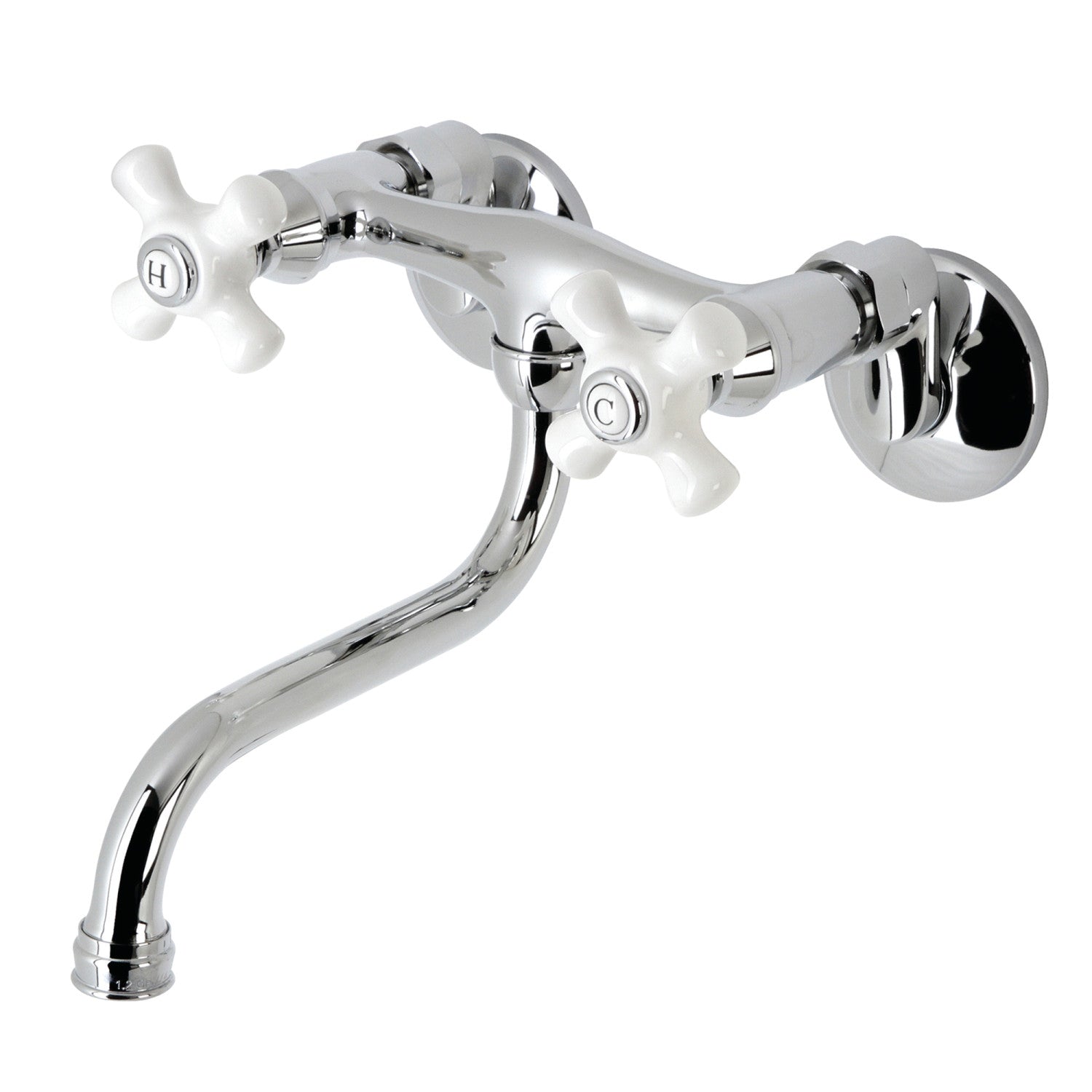 Kingston Heirloom KS615C - Robinet de salle de bains à double poignée 2 trous, chrome poli