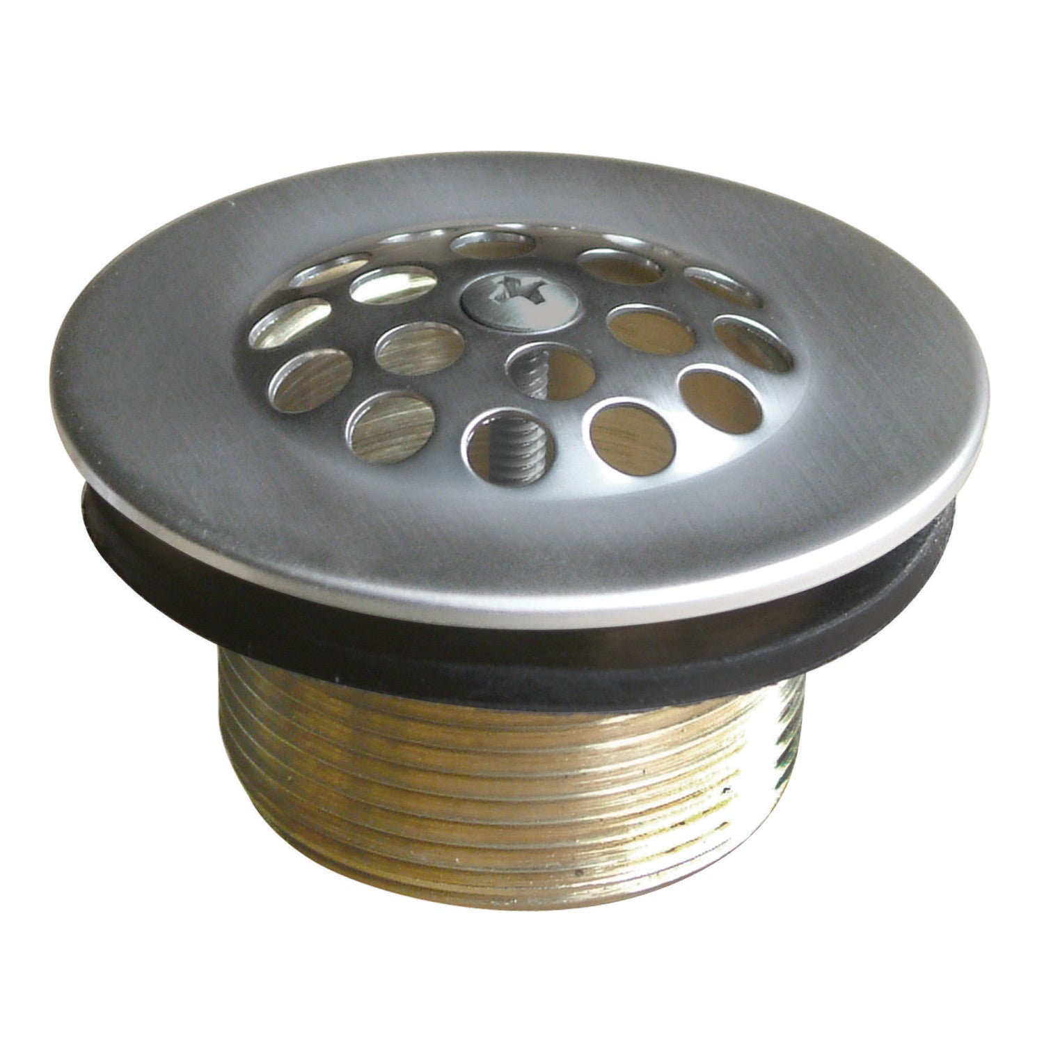 Kingston Tulare DTL208 - Made To Match Brass Tub Strainer Drain, Brushed Nickel