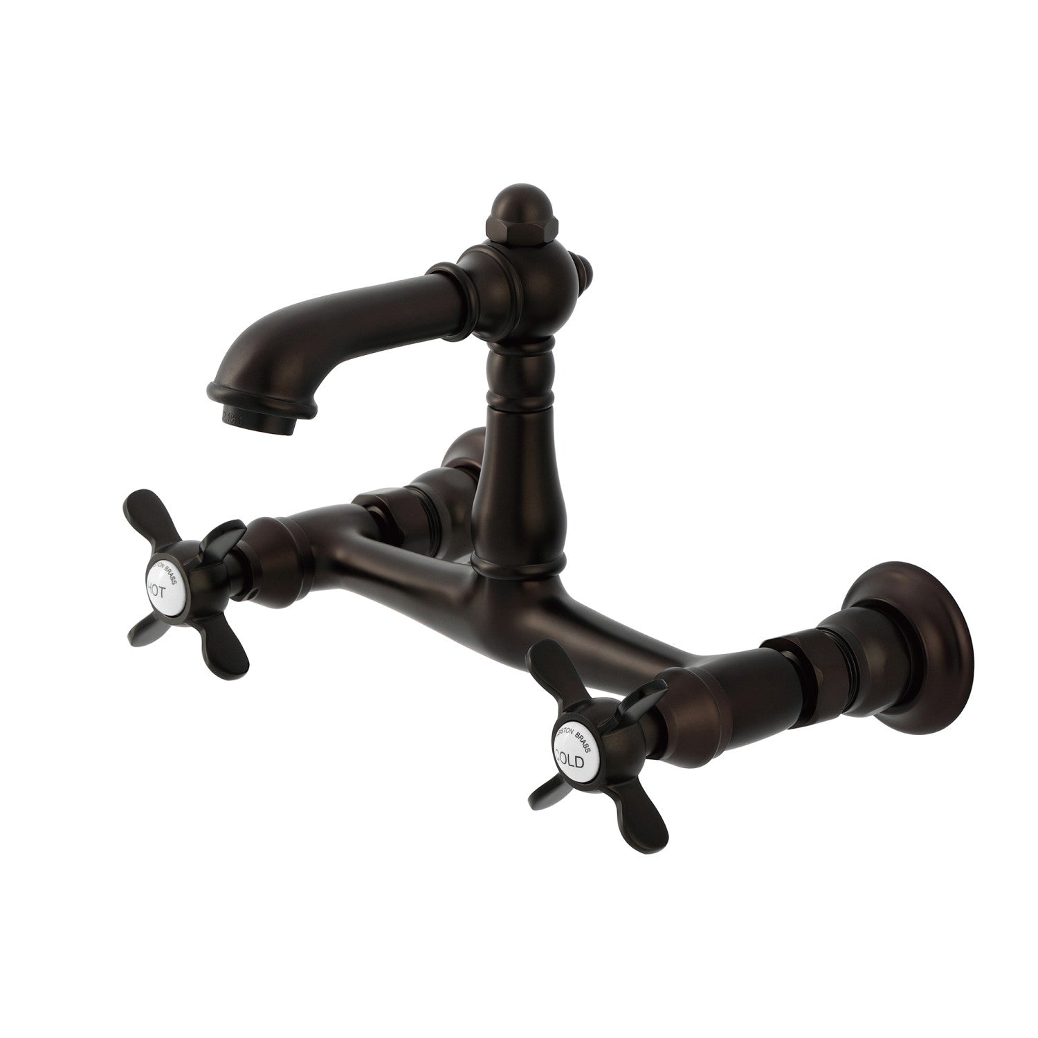 Kingston Heirloom KS7255BEX - Robinet de salle de bains à double poignée d'Essex 2 trous, bronze huilé