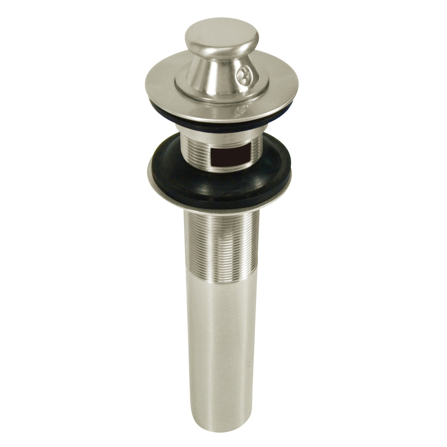 Kingston Heirloom KB3008 - Fauceture Brass Lift and Turn Bathroom Sink Drain with Overflow, 17 Gauge, Brushed Nickel