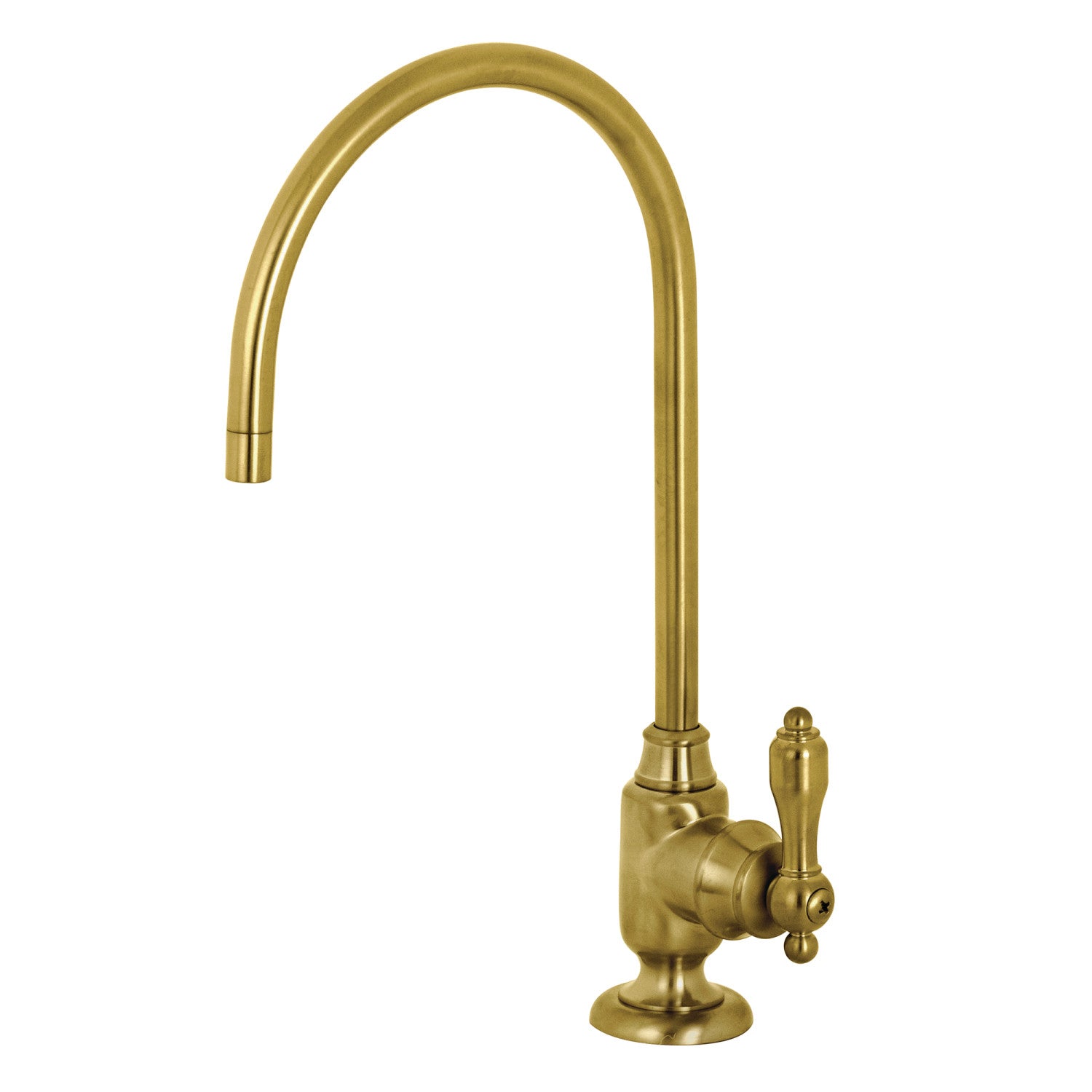 Kingston Heirloom KS5197TAL - Robinet de filtration d'eau Tudor 1 trou montage sur plage, laiton brossé