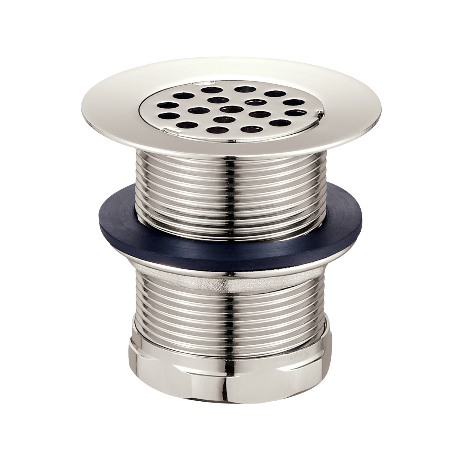 Kingston Tulare KBU1006 - Seattle 2-Inch Brass Grid Bar/Utility Sink Basket Strainer, Polished Nickel