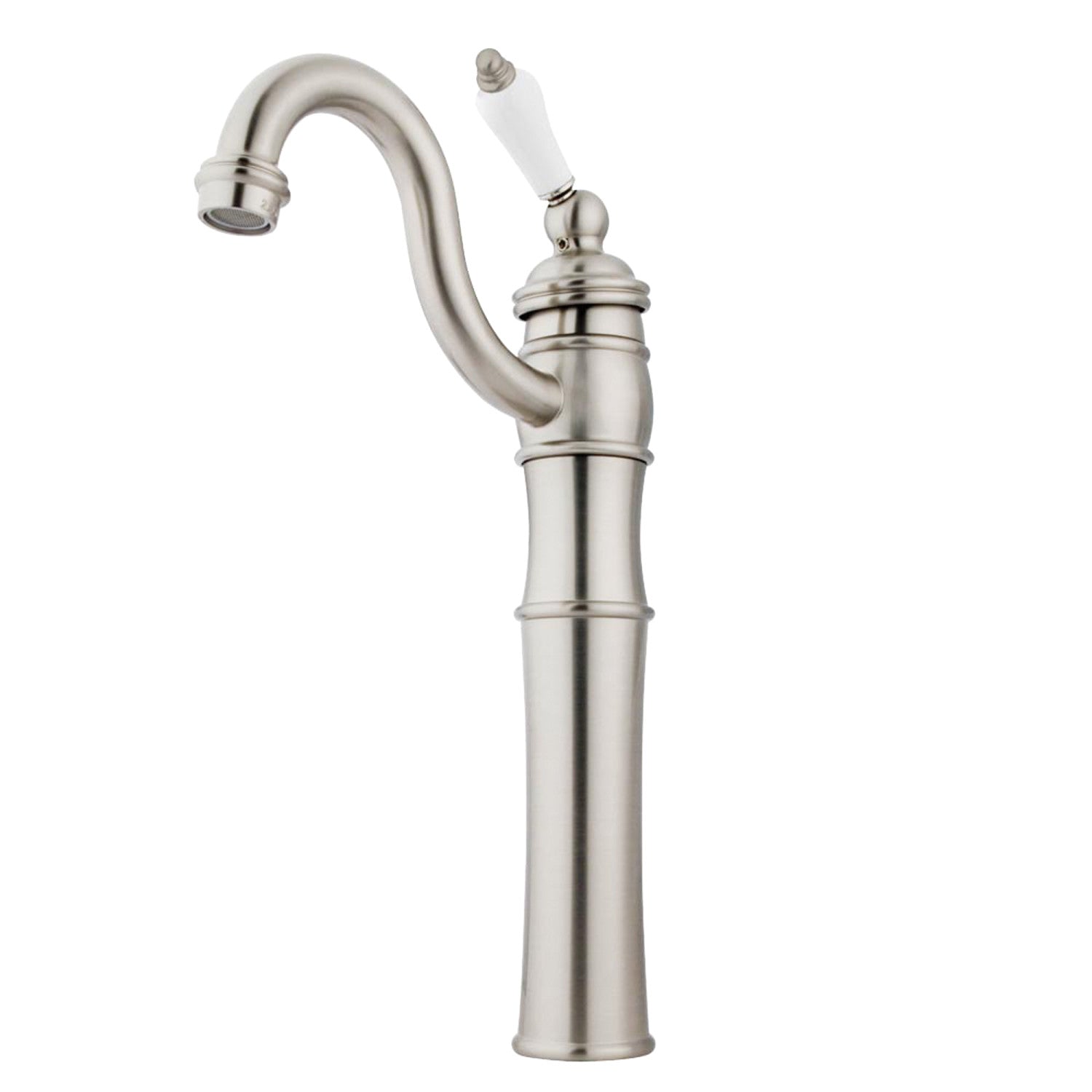 Kingston Heirloom KB3428PL - Robinet de bateau victorien à une poignée 1 trou, nickel brossé