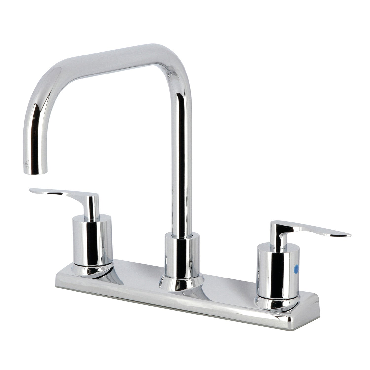Kingston Tulare FB2141SVL - Serena Robinet de cuisine à deux poignées 2 trous 8", chrome poli