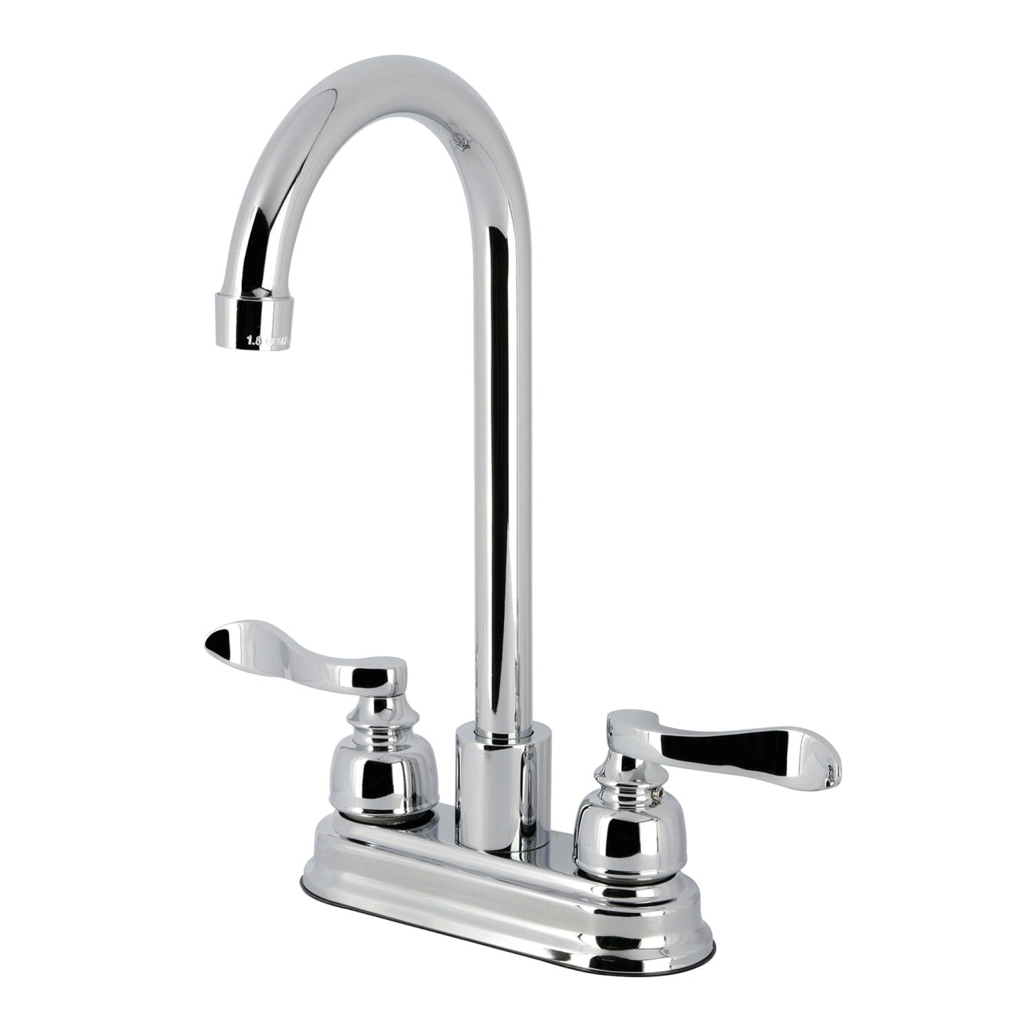 Kingston Tulare FB8491NFL - Nuwave Robinet de bar à deux poignées français 2 trous, chrome poli