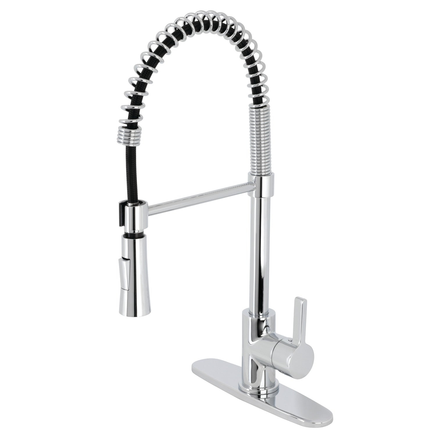 Kingston Sona LS8671CTL - Robinet de cuisine pré-rinçage à une poignée Continental 1 trou, chrome poli