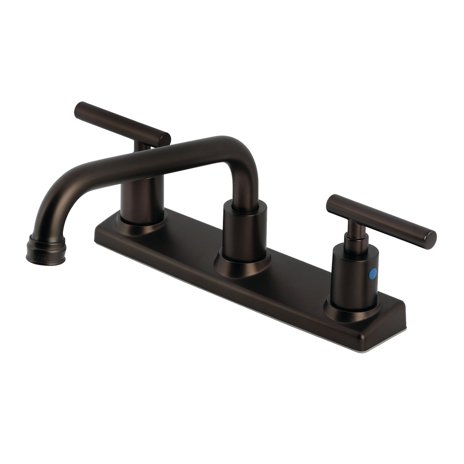 Kingston Sona FB2135CML - Robinet de cuisine à deux poignées 2 trous 8" de Manhattan, bronze frotté à l'huile