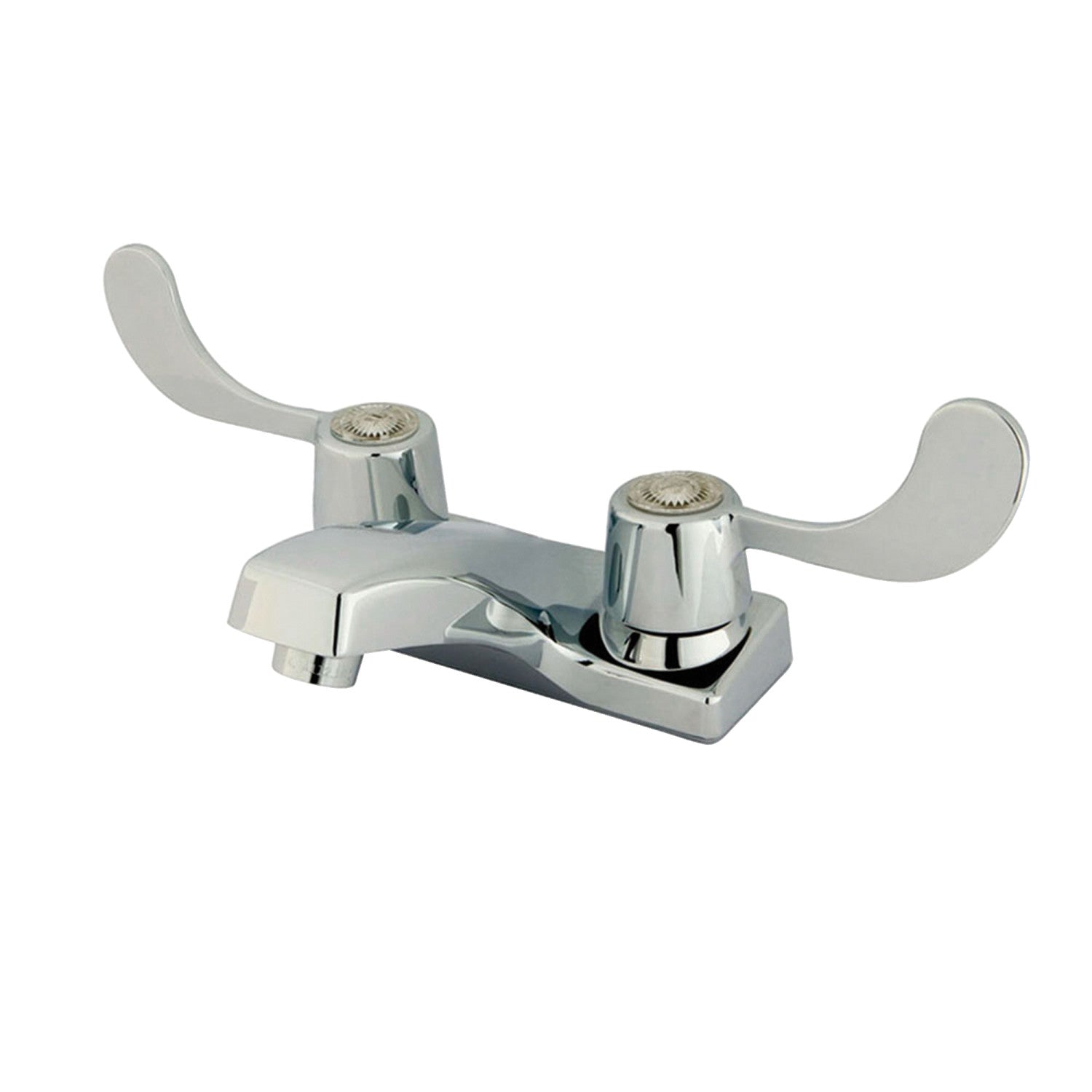 Kingston Americana GKB191G Double-Handle 3 trous montage sur plage 4-Inch Centerset Robinet de salle de bains avec filtre à grille, chrome poli
