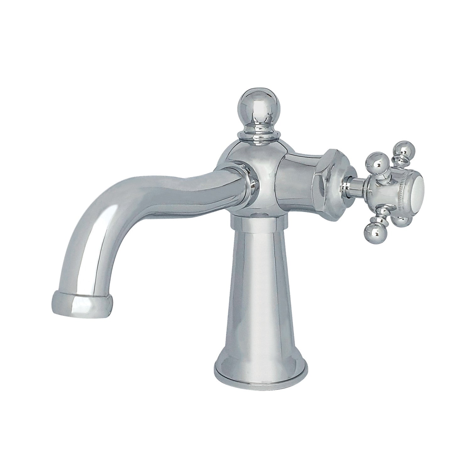 Kingston Heirloom KS154BXCP - Robinet de salle de bains à une poignée nautique 1 trou avec bonde à tirette, chrome poli