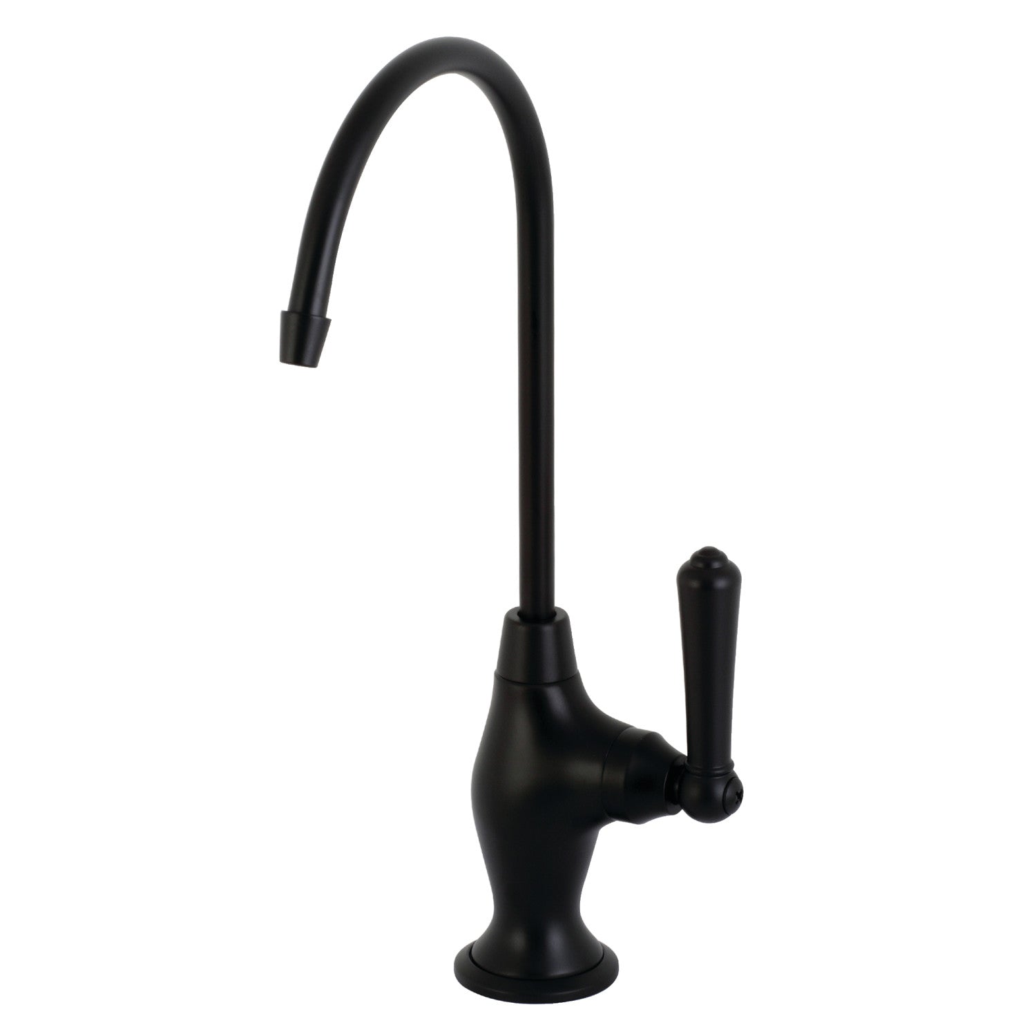 Kingston Tulare KS3190NML - Robinet de filtration d'eau à une poignée de Magellan 1 trou, noir mat