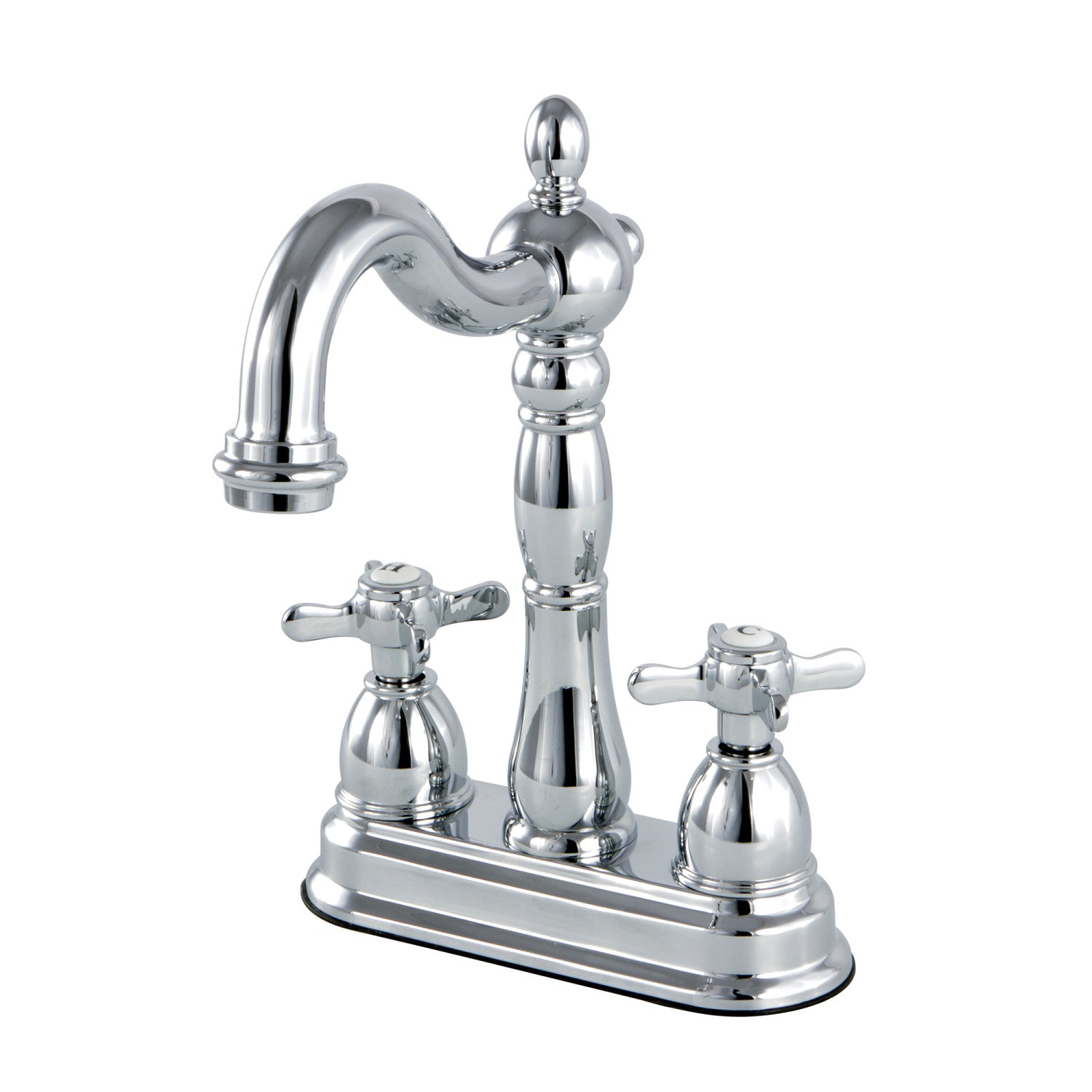 Kingston Heirloom KB1491BEX - Robinet de bar à deux poignées 2 trous, chrome poli