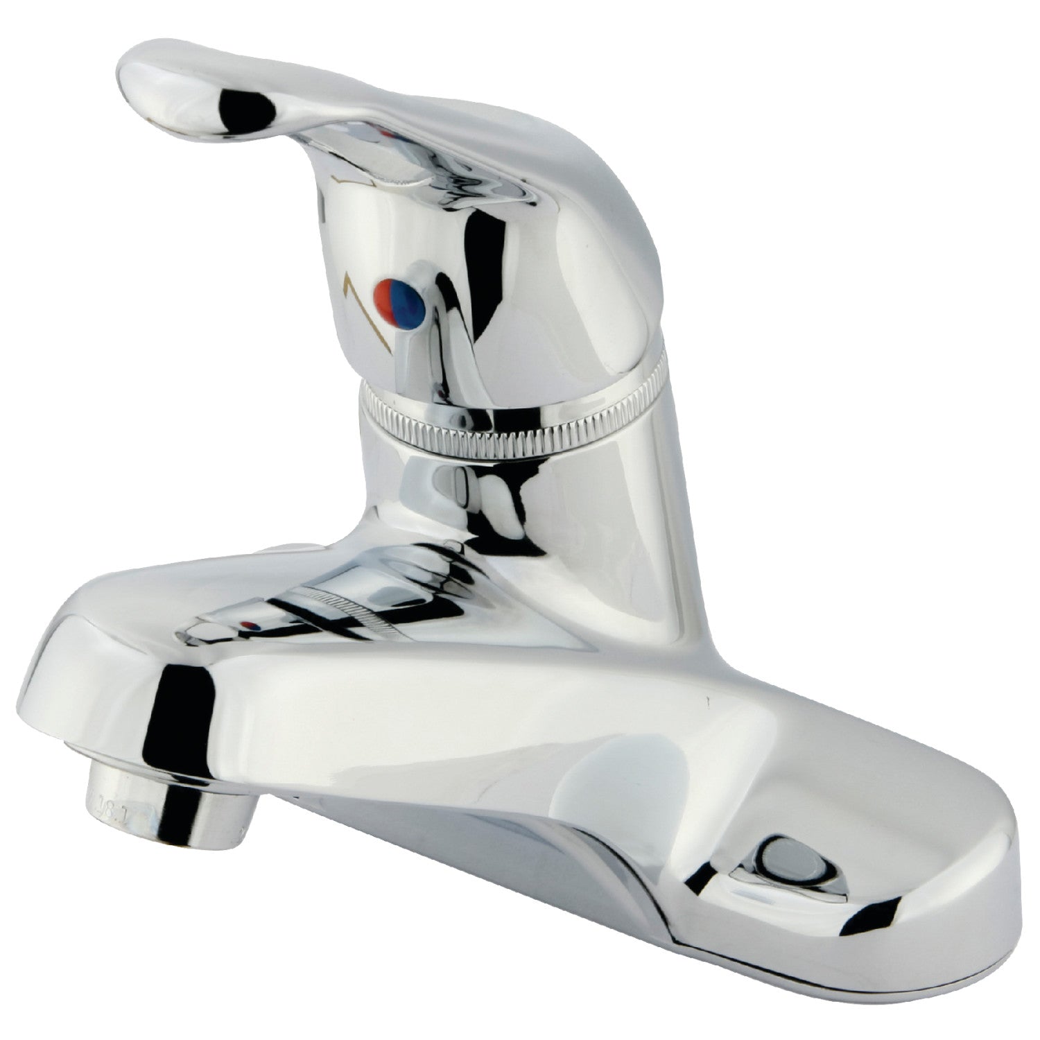 Kingston Tulare KB511LP - Wyndham Single-Handle 3-Hole Deck Mount 4-Inch Centerset Bathroom Faucet, Polished Chrome