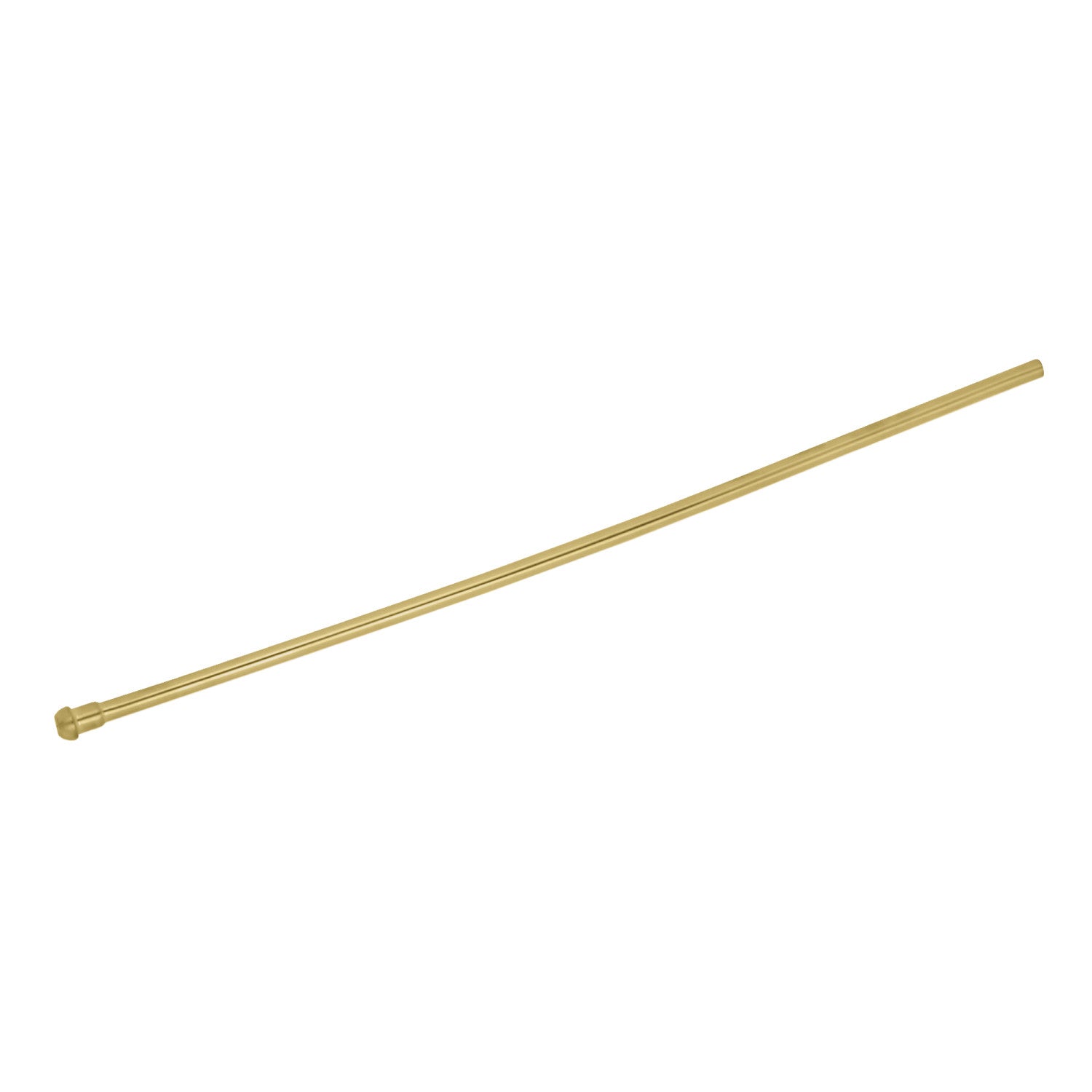 Kingston Complement CB38207 20-Inch Bullnose Bathroom Supply Line, Brushed Brass