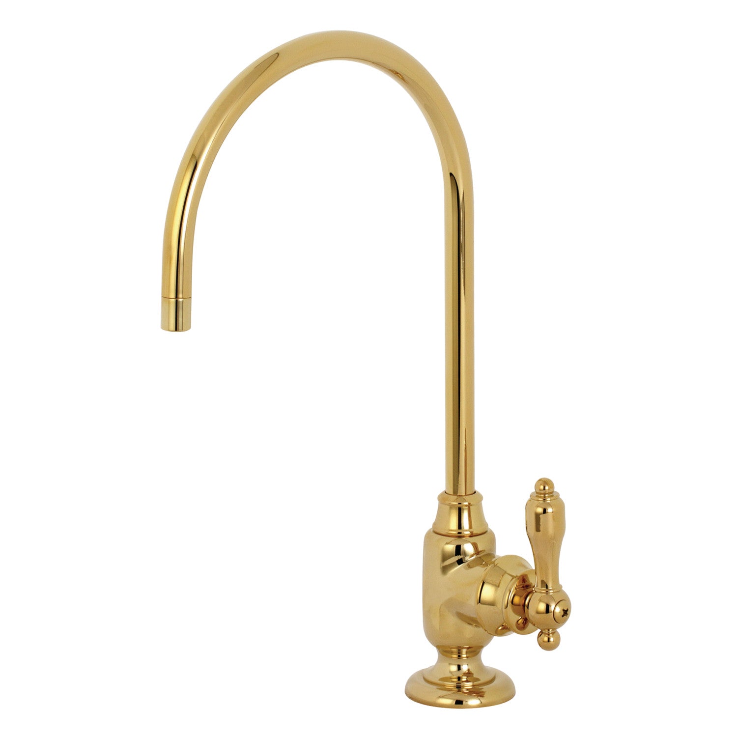 Kingston Heirloom KS5192TAL - Robinet de filtration d'eau à une poignée Tudor 1 trou, laiton poli