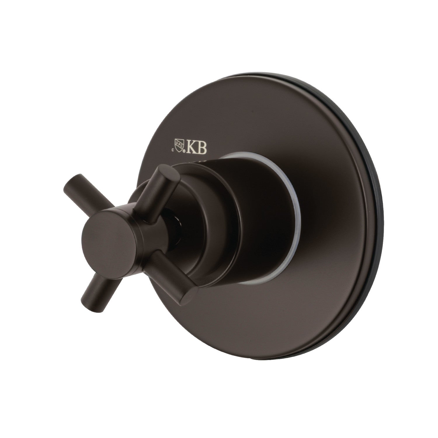 Kingston Sona KS3035DX - Vanne de dérivation à trois voies Concord avec kit de garniture ronde, bronze frotté à l'huile
