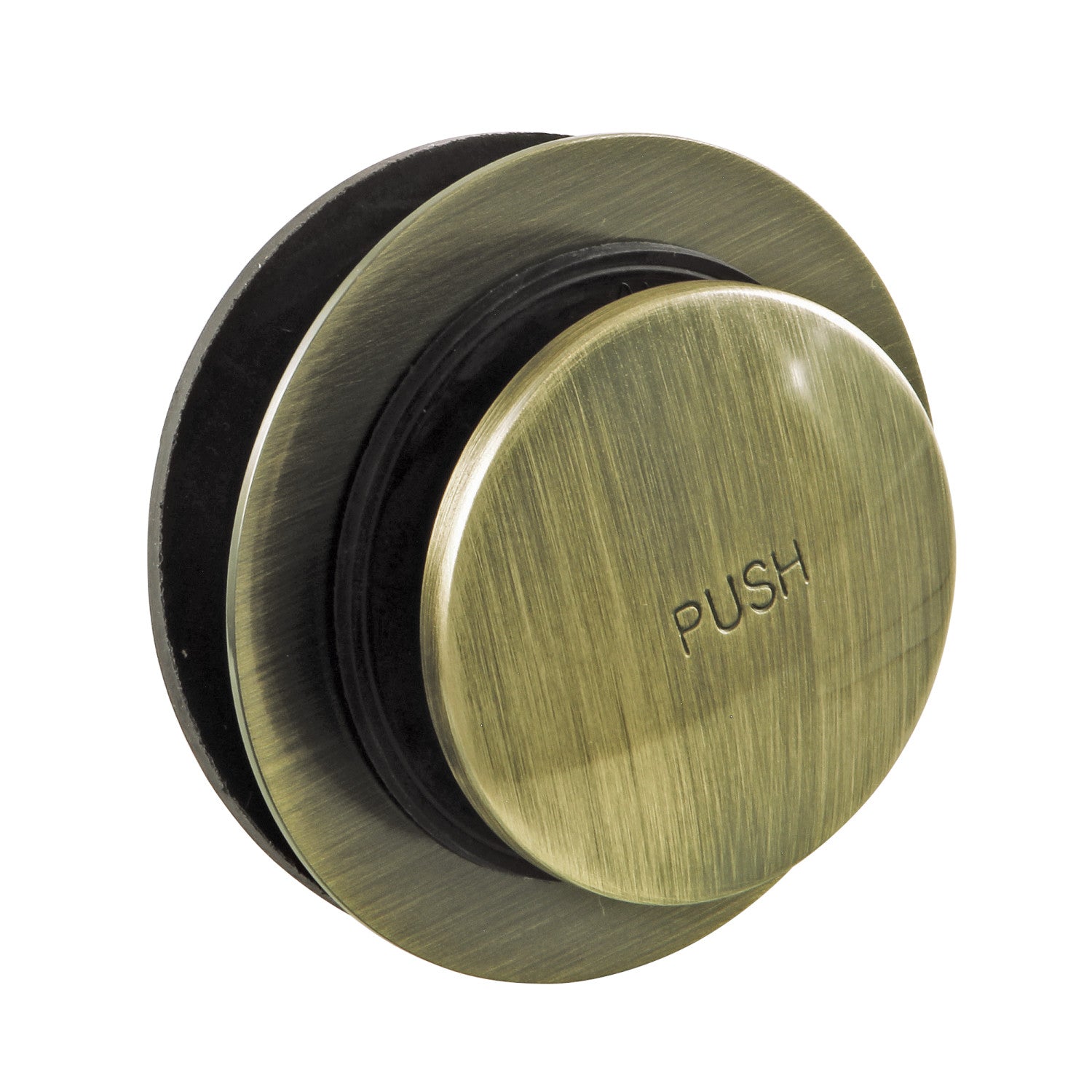Kingston Tulare DTT203 - Made To Match Brass Toe Touch Tub Drain, Antique Brass