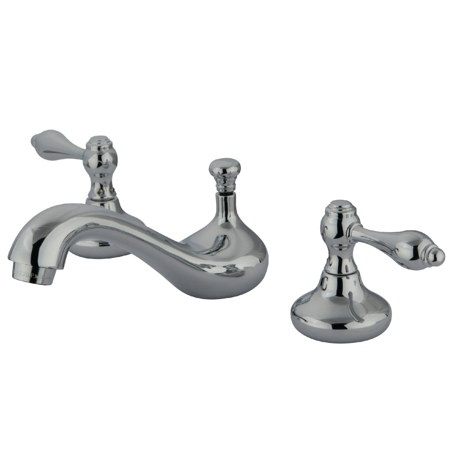 Kingston Heirloom KS941AL Robinet de salle de bain à deux poignées 3 trous avec drain à tirette ABS, chrome poli