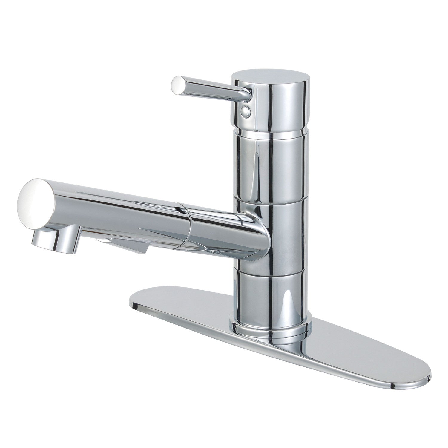 Kingston Sona LS8401DL - Robinet de cuisine à une poignée Concord 1 trou pour plate-forme, chrome poli