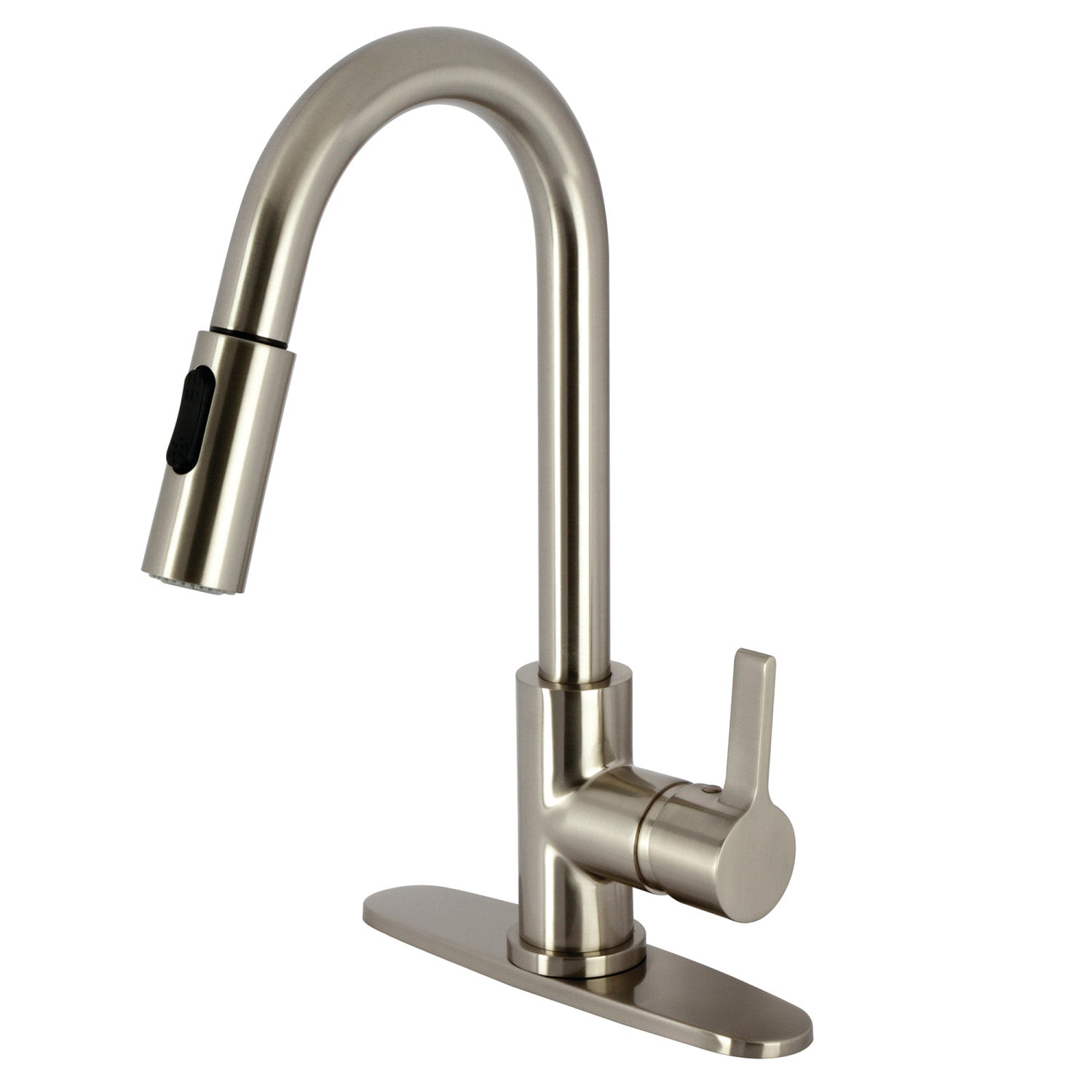 Kingston Sona LS8788CTL - Robinet de cuisine continental à une poignée, nickel brossé