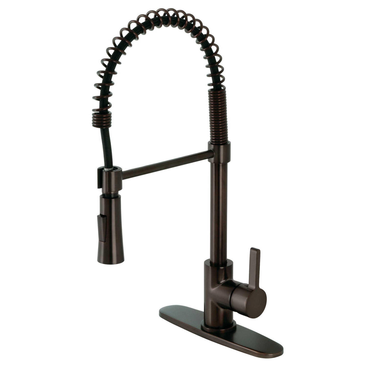 Kingston Sona LS8675CTL - Robinet de cuisine pré-rinçage Continental à une poignée 1 trou, bronze huilé