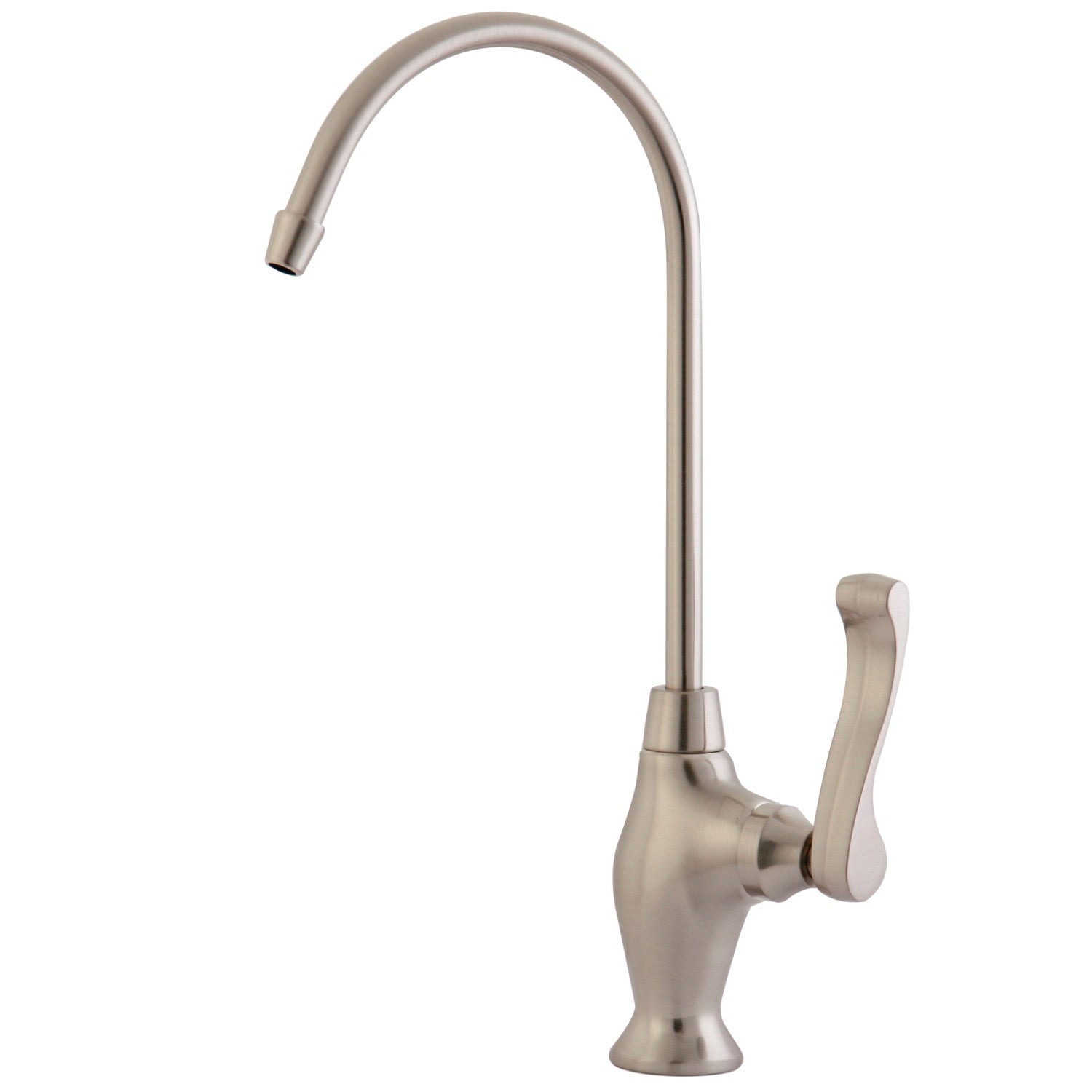 Kingston Tulare KS3198FL - Robinet de filtration d'eau à une poignée Royale 1 trou, Nickel brossé