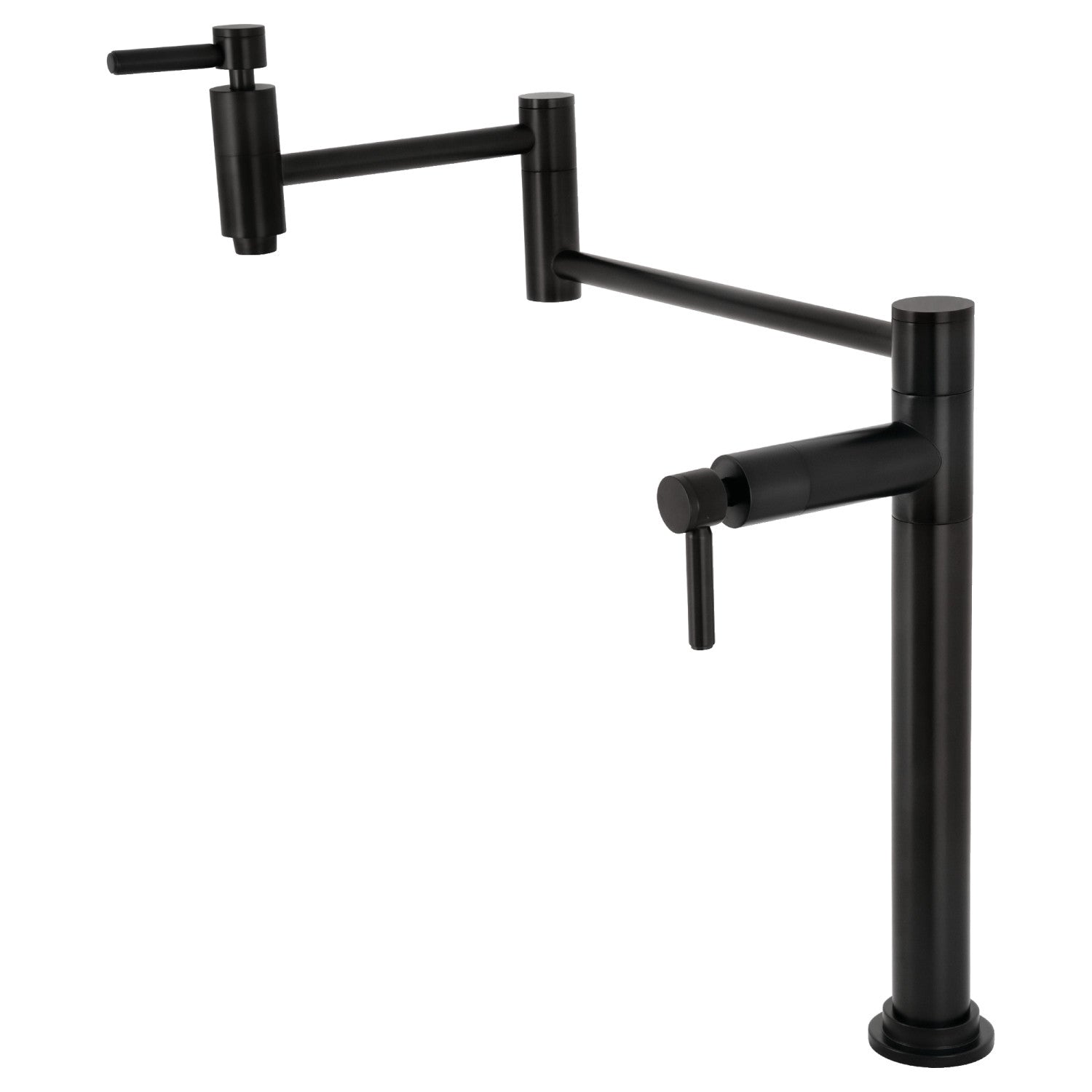 Kingston Sona KS8700DL - Concord 1 trou Robinet de remplissage de pot de plate-forme, noir mat