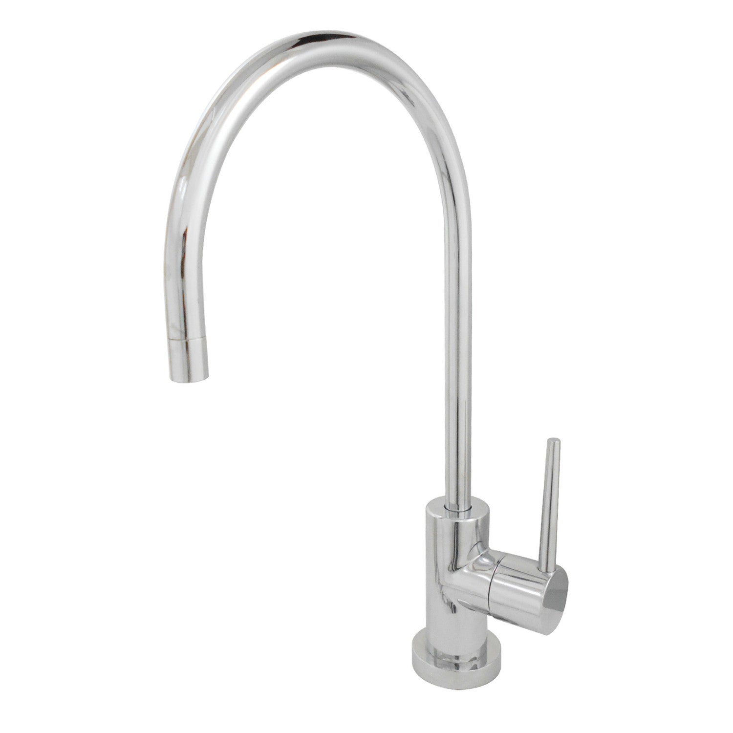 Kingston Sona KS8191NYL - Robinet de filtration d'eau à une poignée de New York 1 trou, chrome poli