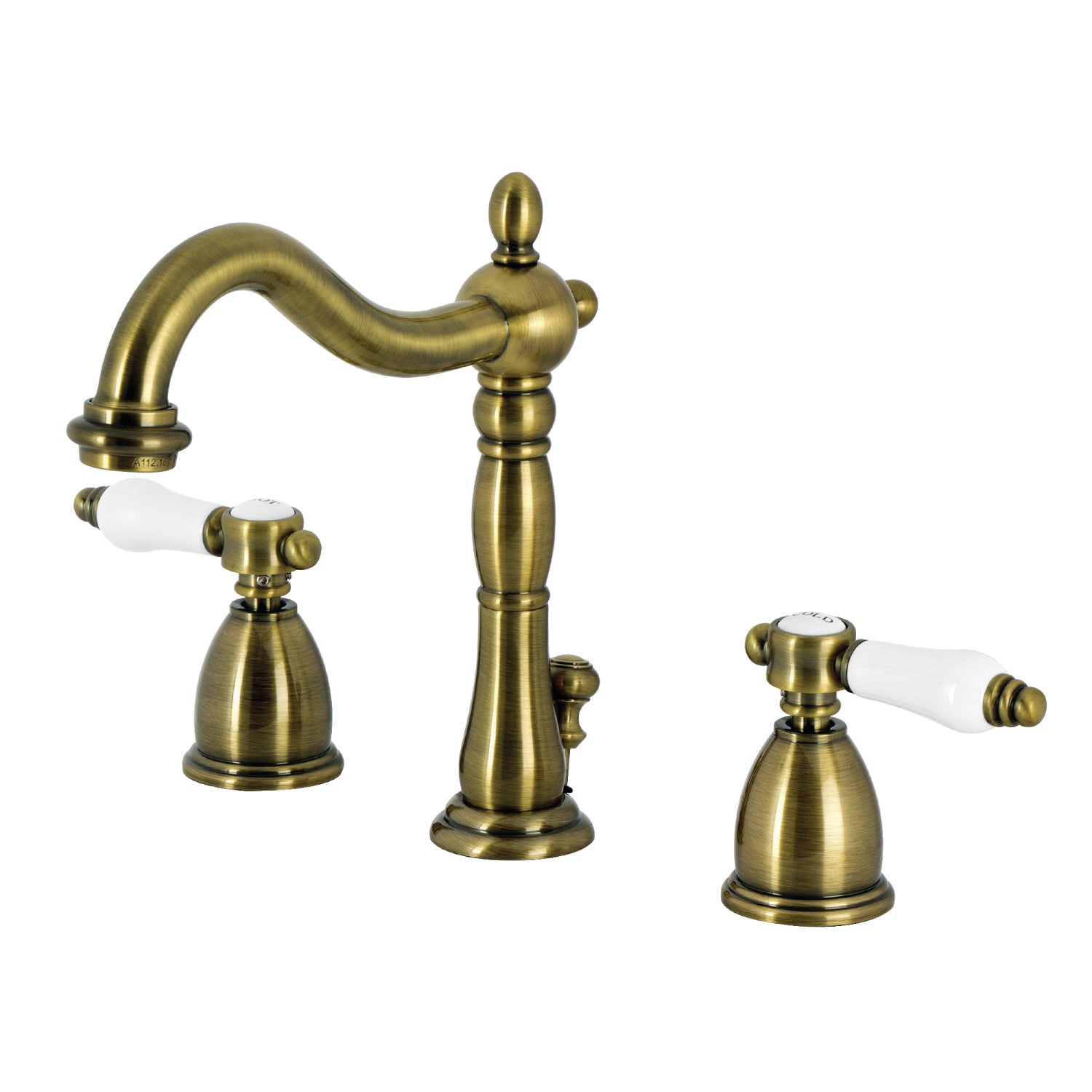 Kingston Heirloom KB1973BPL - Bel-Air Robinet de salle de bain avec à tirette en laiton, laiton antique