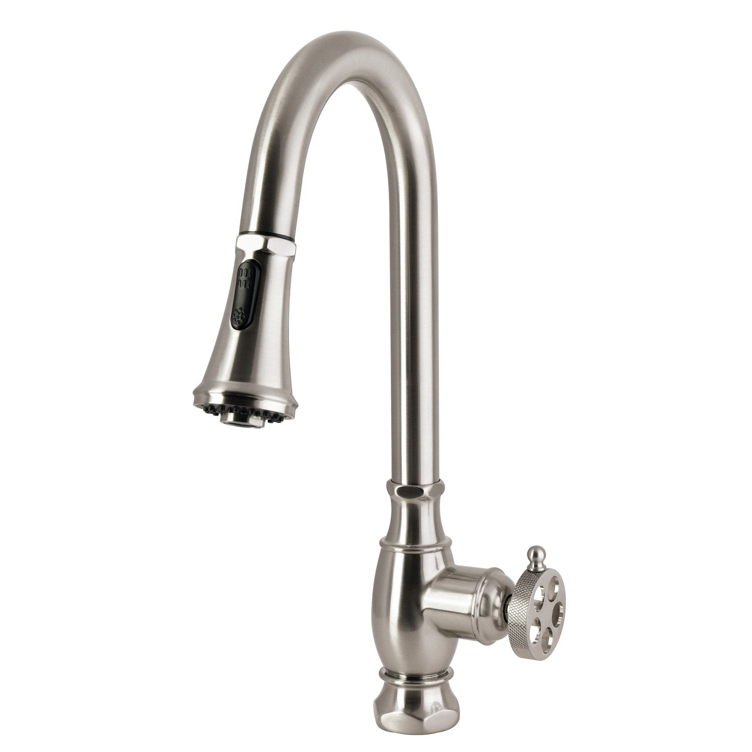 Kingston Wendell LS8698RKZ Robinet de cuisine à une poignée, nickel brossé