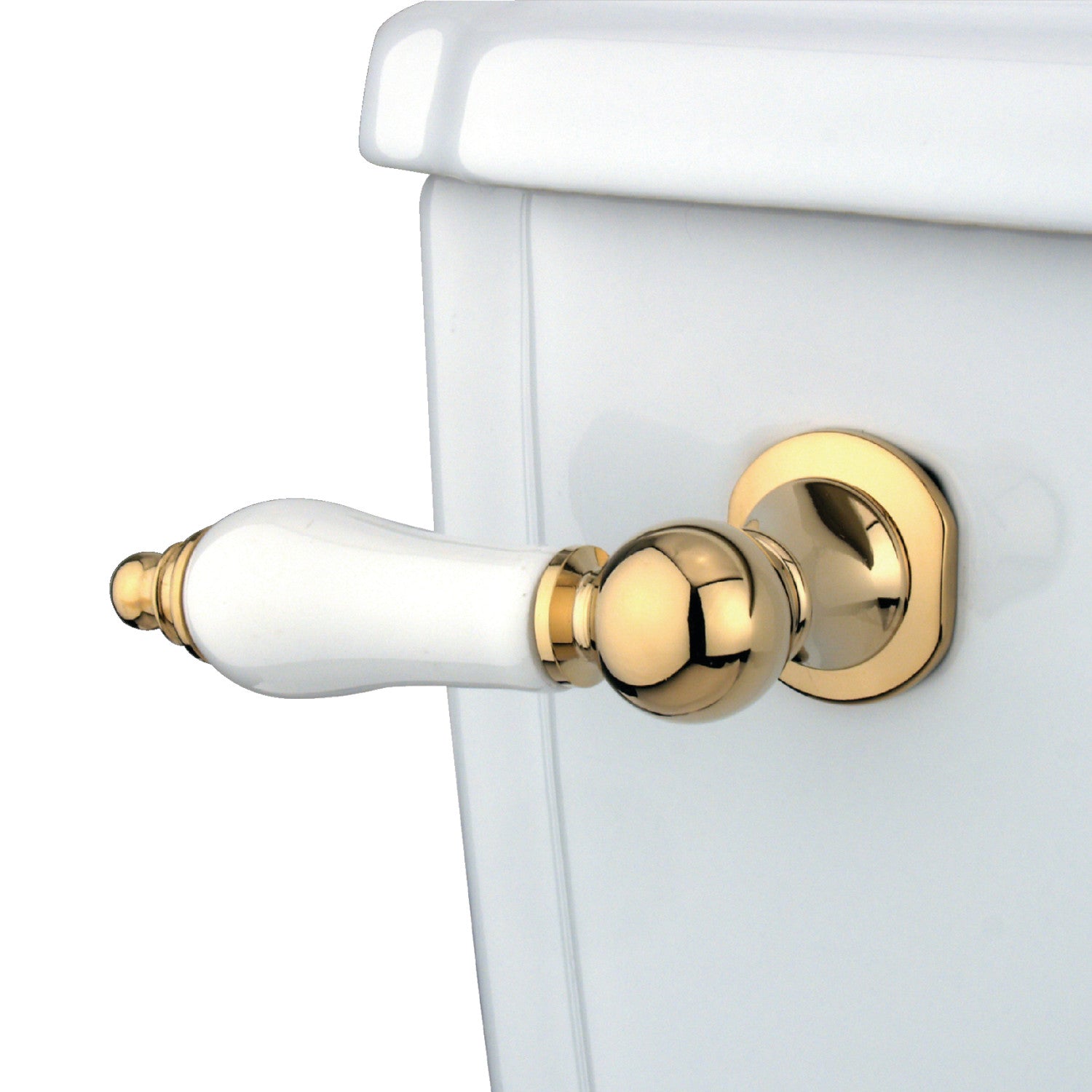 Kingston Heirloom KTPL2 - Victorian Front Mount Toilet Tank Lever, Polished Brass