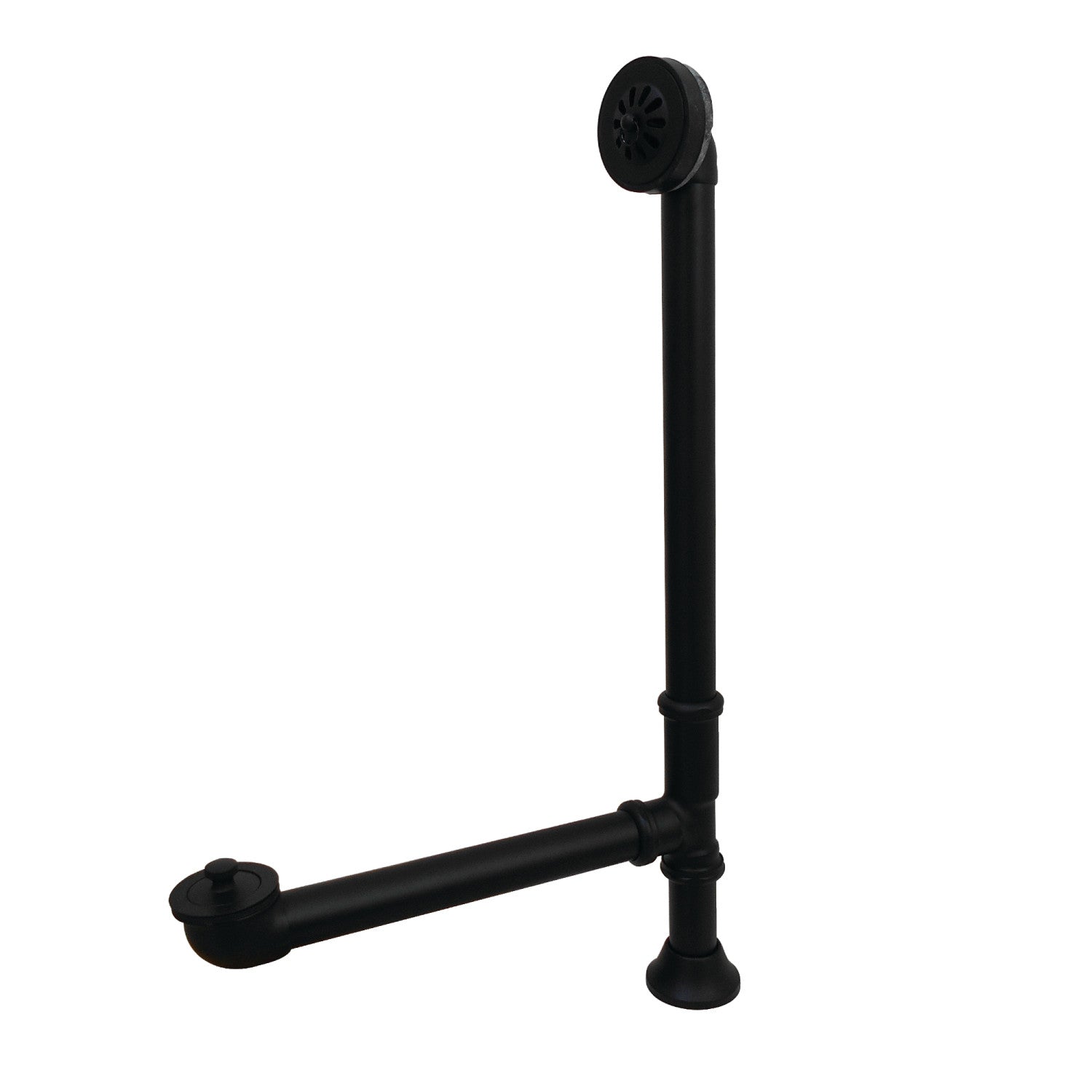 Kingston Heirloom CC2080 - Vintage Brass Lift and Turn Tub Waste and Overflow, Matte Black
