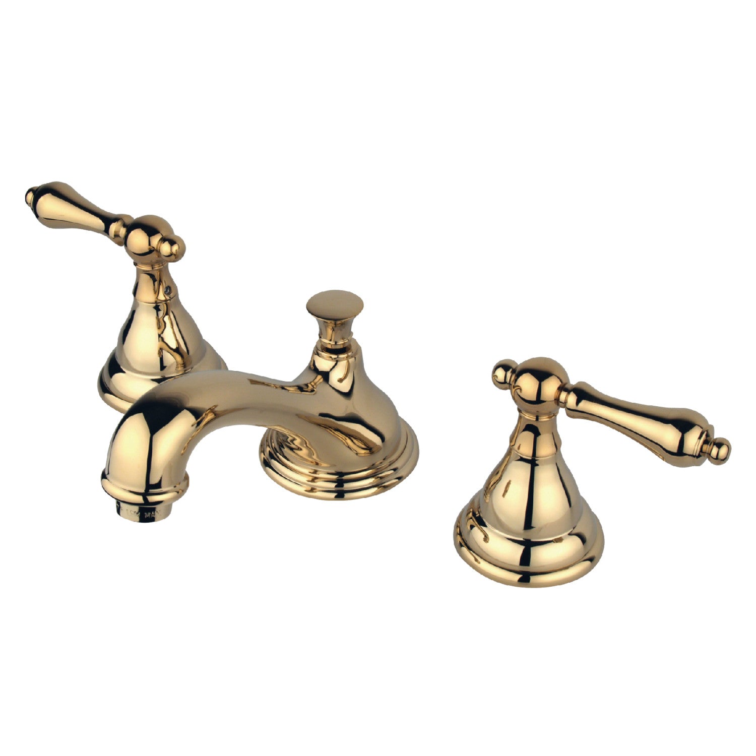 Kingston Heirloom KS5562AL Robinet de salle de bains à grande échelle avec deux poignées 3 trous, laiton poli