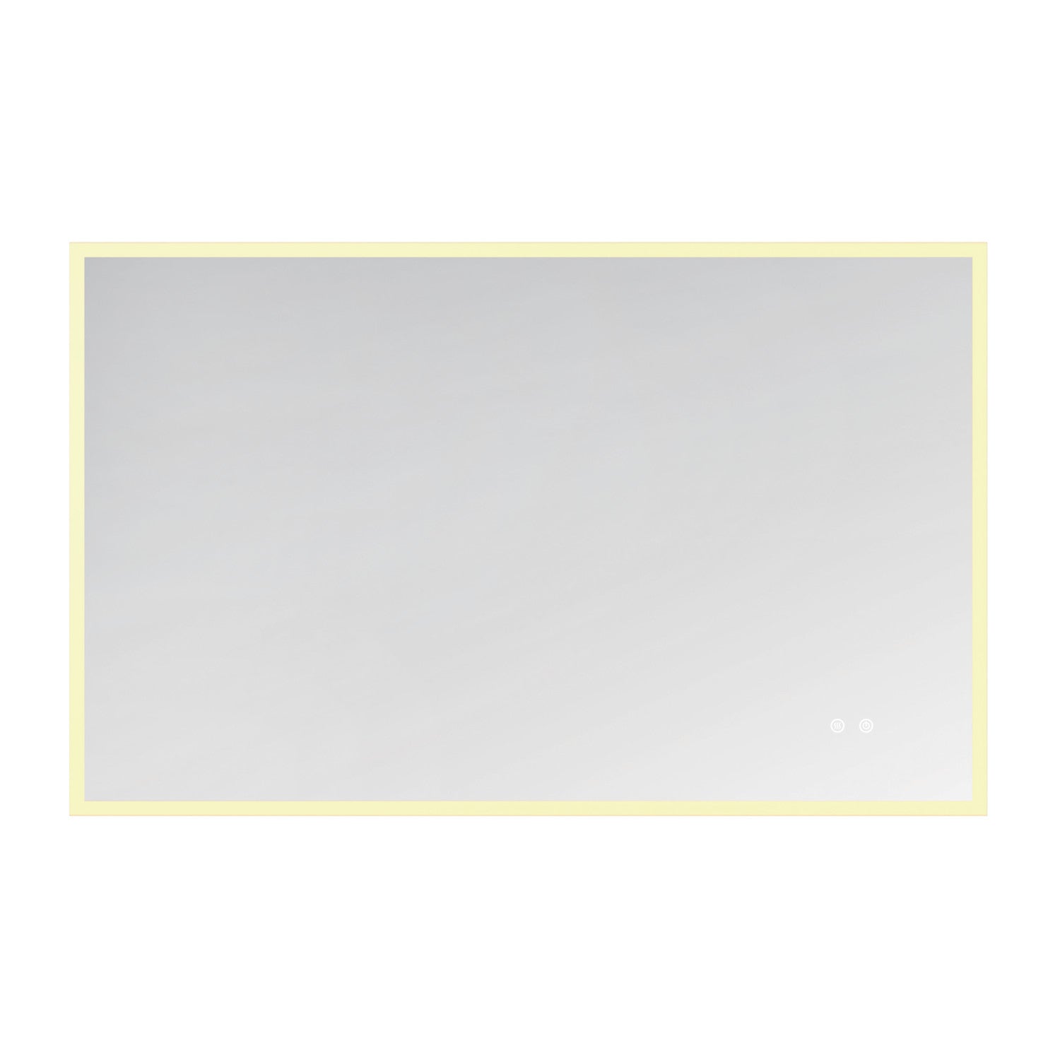 Kingston Aurora MR2014830 30-Inch x 48-Inch LED Bathroom Mirror, Front and Back Light, Anti-Fog, Dimmable Touch Sensor Lighted Mirror, Silver