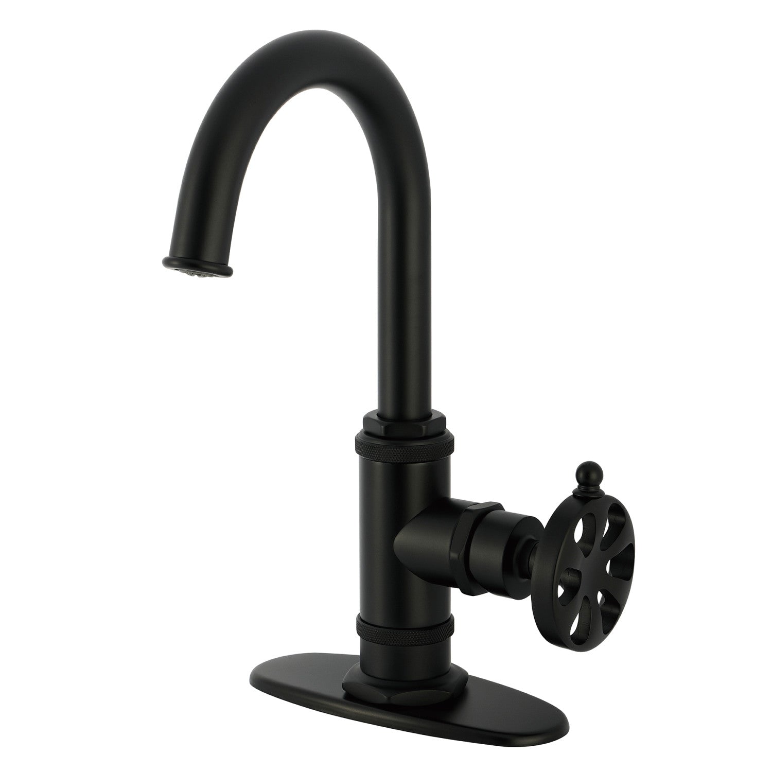 Kingston Sona KSD8500RX - Robinet de bar à une poignée Belknap 1 trou, noir mat