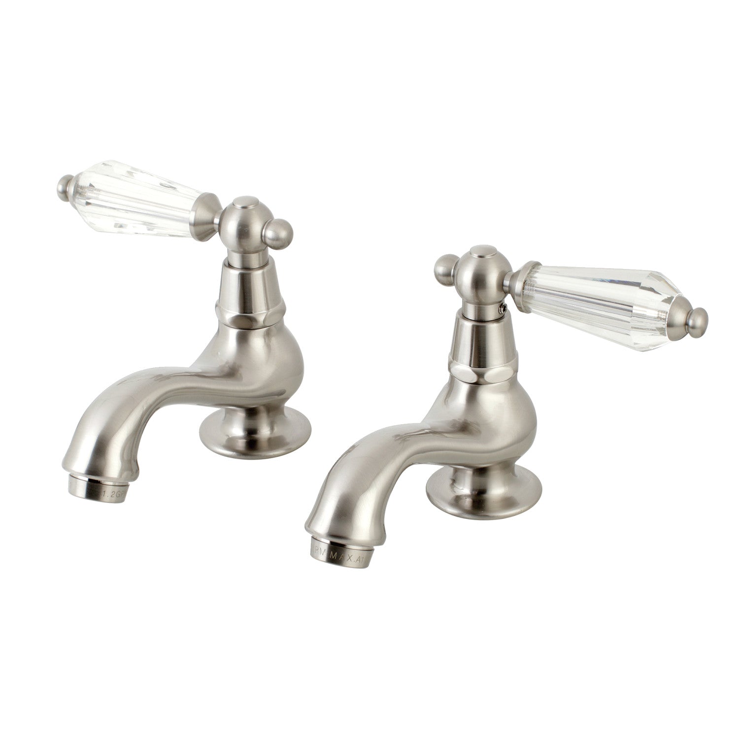 Kingston Heirloom KS1108WLL - Robinet de robinet de bassin à deux poignées Wilshire, nickel brossé