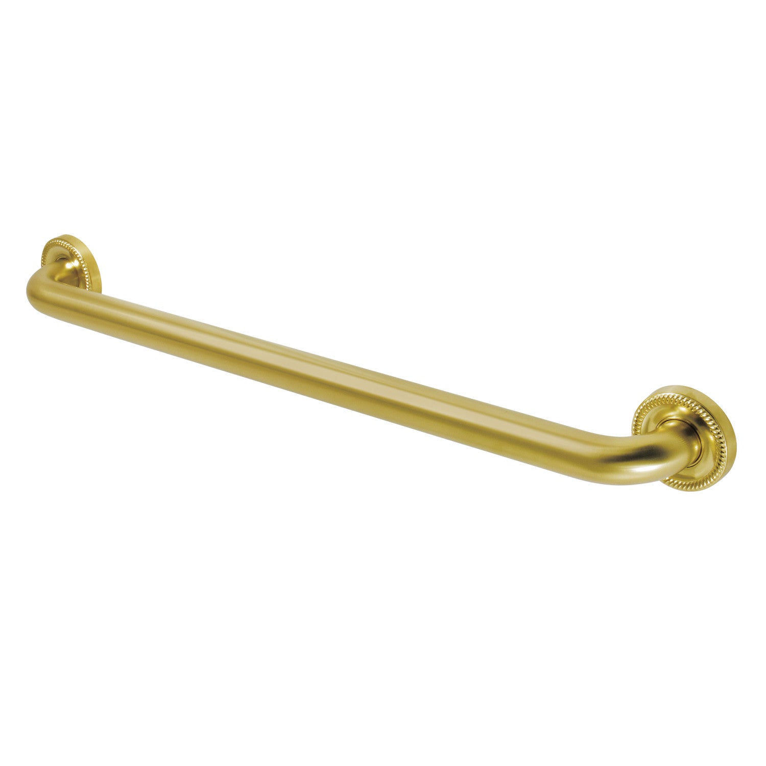 Kingston Heirloom DR914247 - Camelon 24-Inch x 1-1/4-Inch O.D. Brass Decorative Grab Bar, Brushed Brass