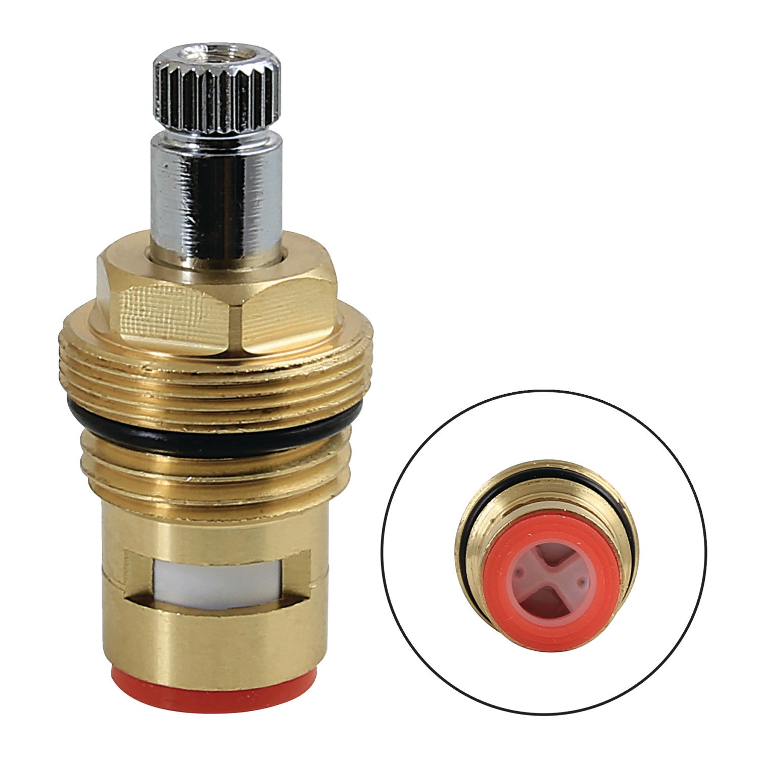 Kingston KSRP3191C Ceramic Disc Cartridge (1 Piece), Polished Chrome