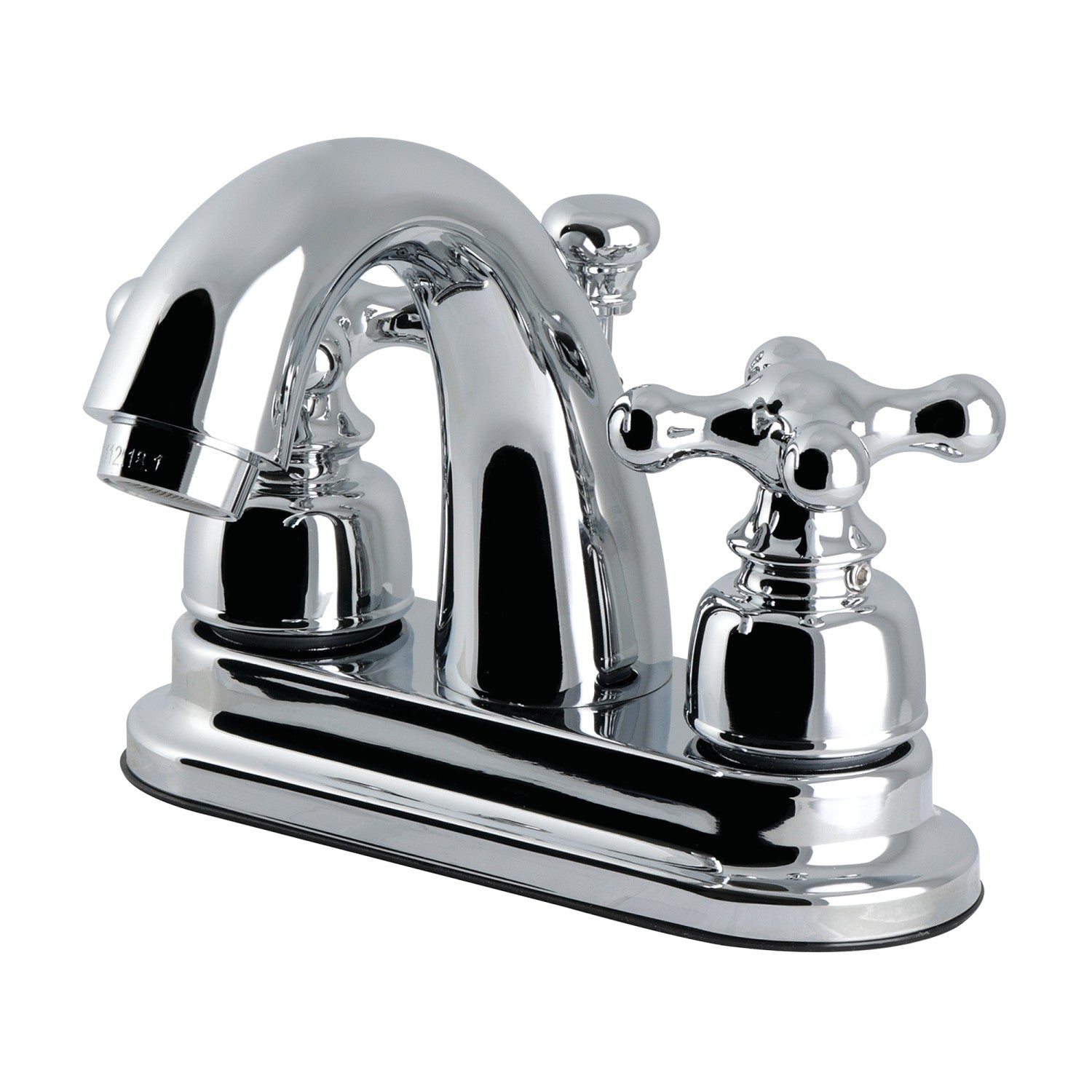 Kingston Restoration KB5611AX Double-Handle 3 trous montage sur plage 4-Inch Centerset Robinet de salle de bains avec drain à tirette, chrome poli