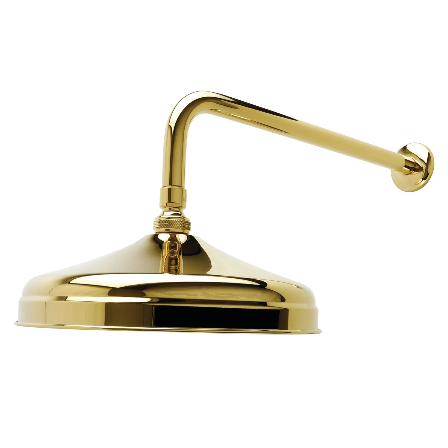 Kingston Heirloom K225K12 - Trimscape 10-Inch Tête de douche ronde en laiton avec bras de douche 17-Inch, laiton poli