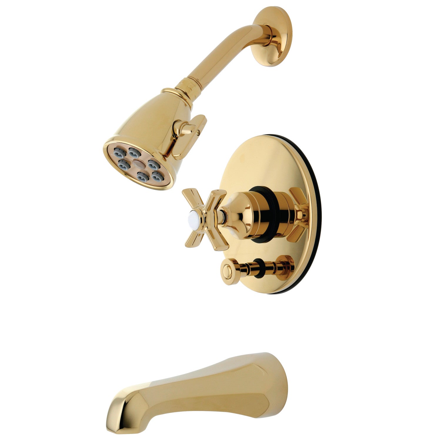 Kingston Millennium VB86920ZX Robinet de baignoire et de douche à pression équilibrée à une poignée, laiton poli