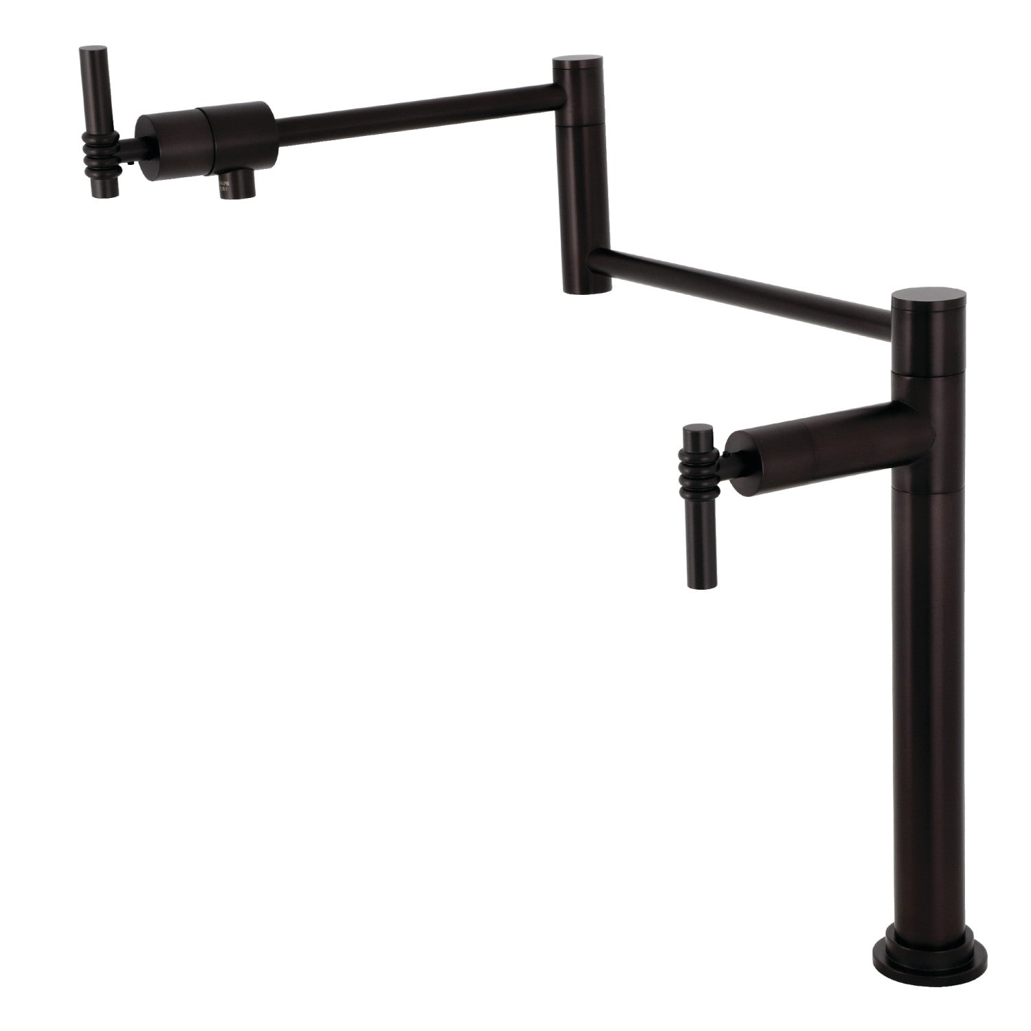 Kingston Sona KS4705ML - Milano 1 trou Robinet de remplissage de pot de montage de plate-forme, bronze frotté à l'huile