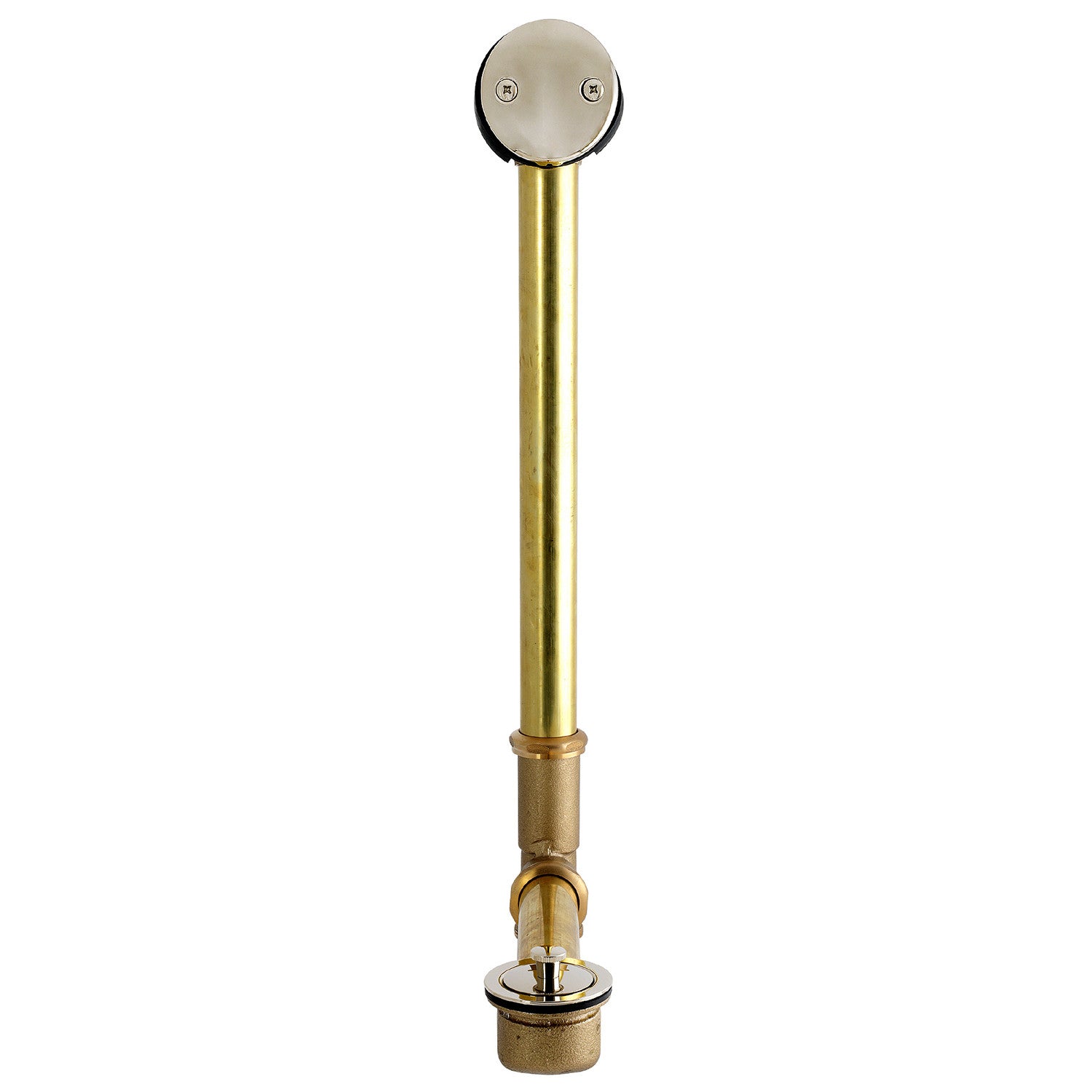 Kingston Made To Match DLL3186 23-Inch Brass Lift and Turn Tub Waste and Overflow, Polished Nickel