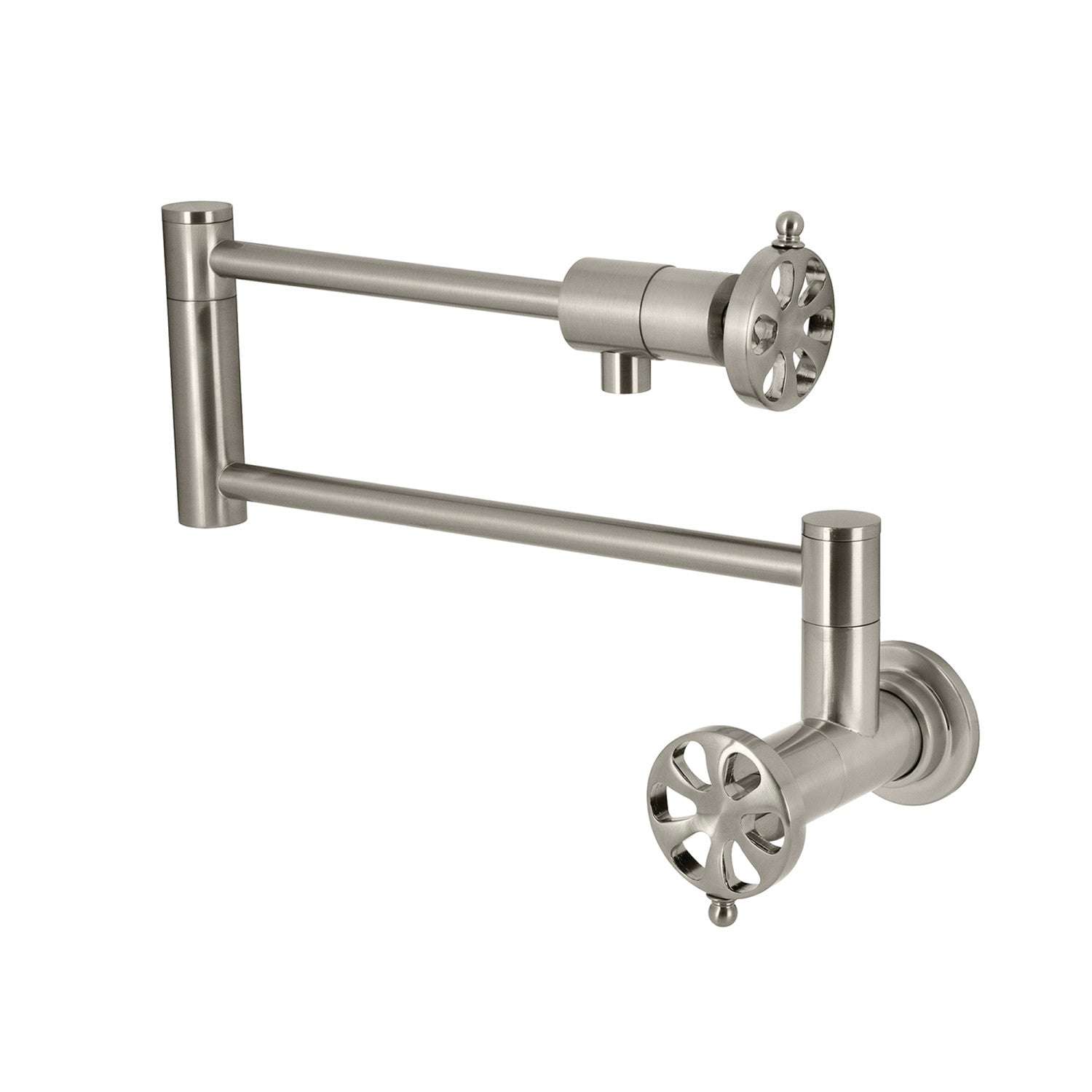 Kingston Sona KS4108RX - Robinet de remplissage pour pot à montage mural Belknap 1 trou, Nickel brossé